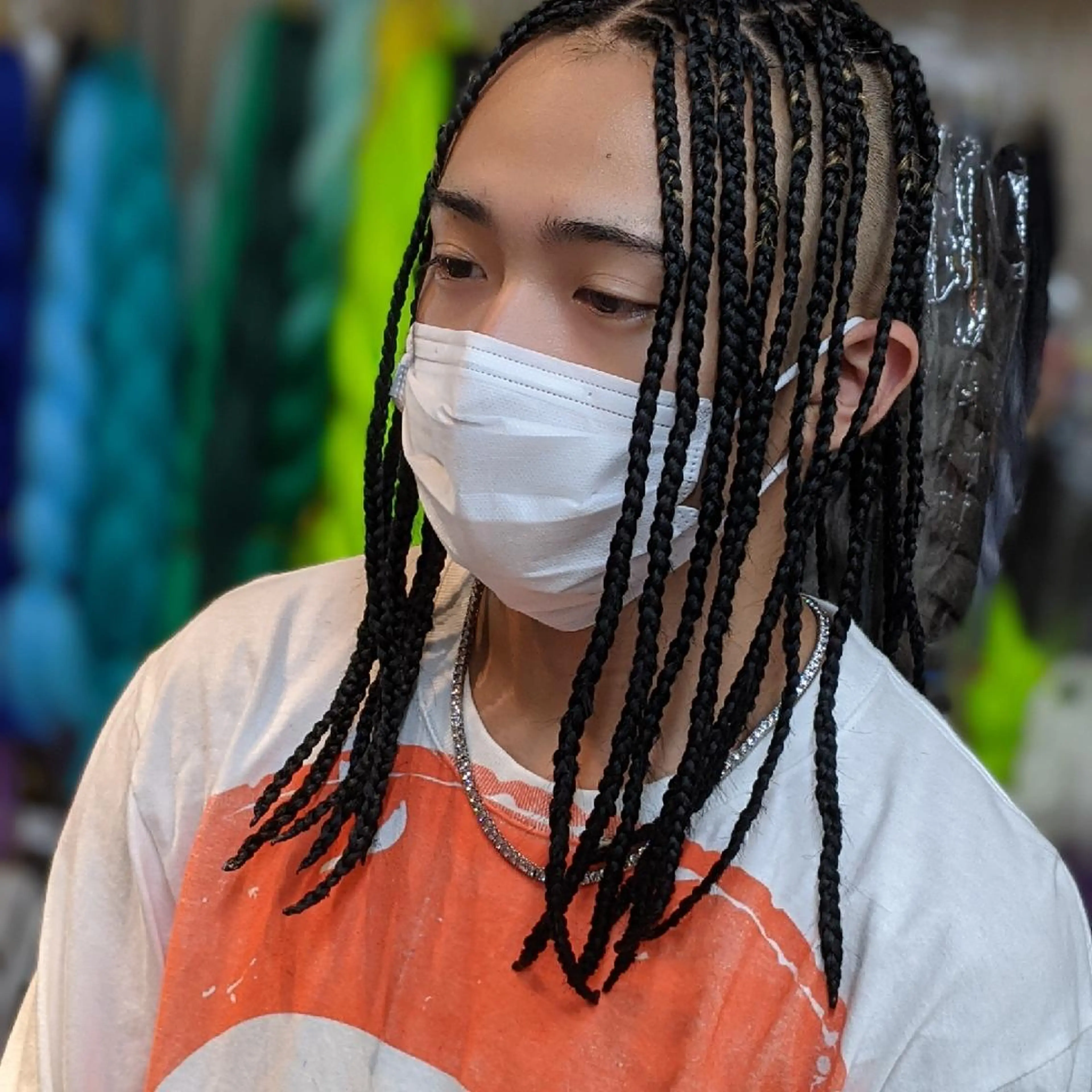 メンズ セミロング エクステ scamp ★のヘアスタイル