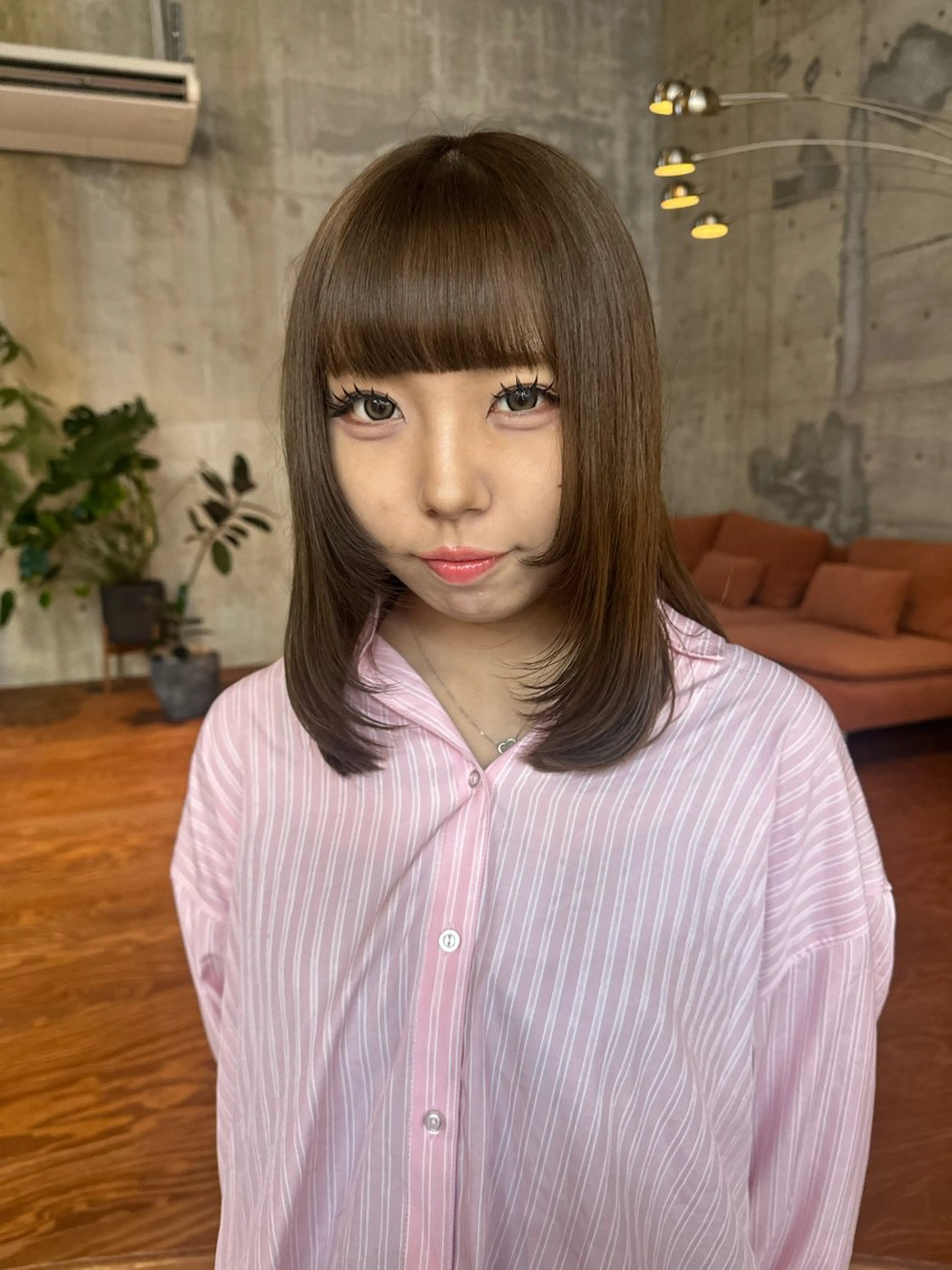 セミロング カラー レイヤーカット 【sica】 nanaのヘアスタイル