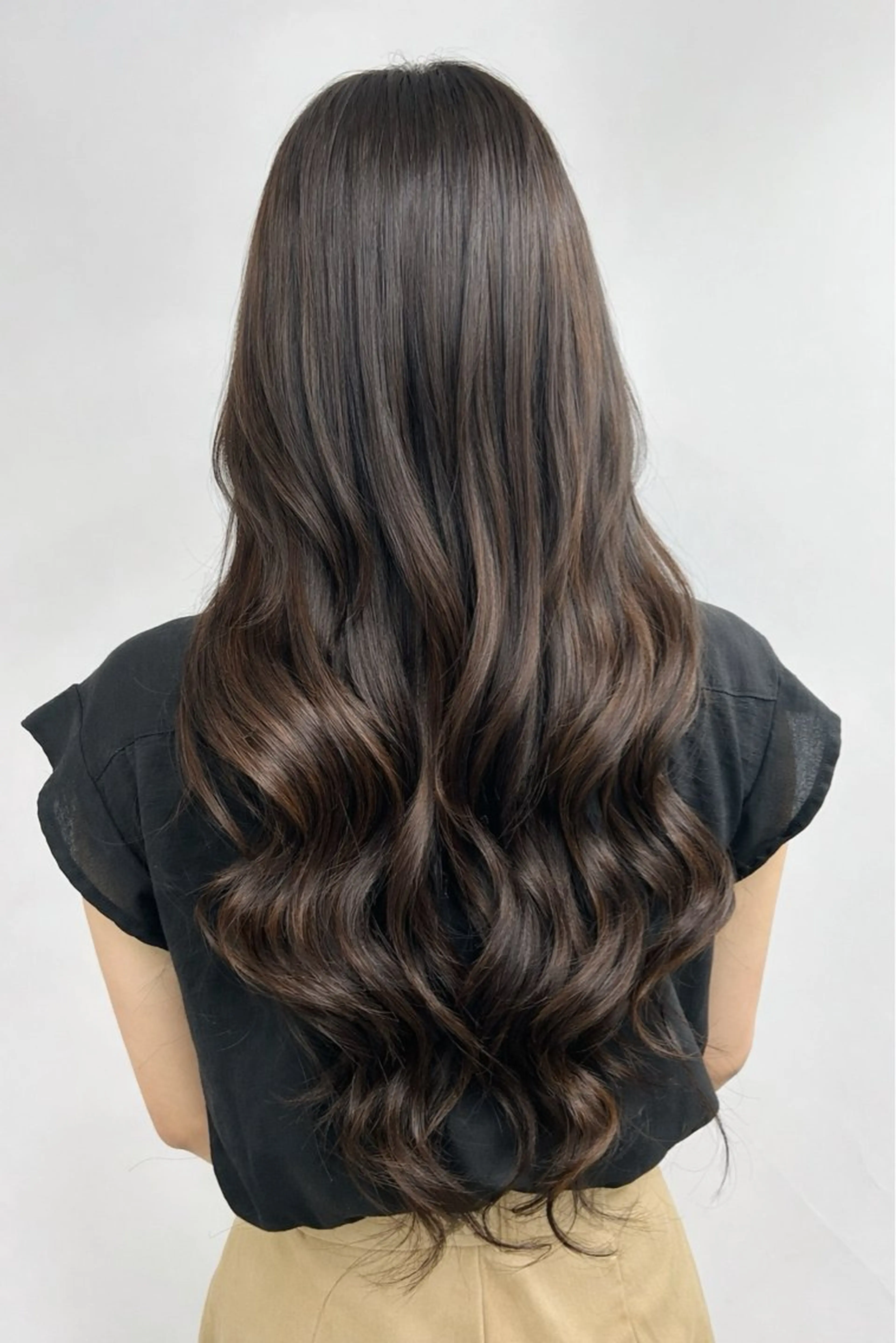 ロング カラー シールエクステ エクステ ヨシンモリ 韓国風ヘア ワンホンヘア カット ヘアカラー トリートメント 下妻 カラーエクステ難波のヘアスタイル