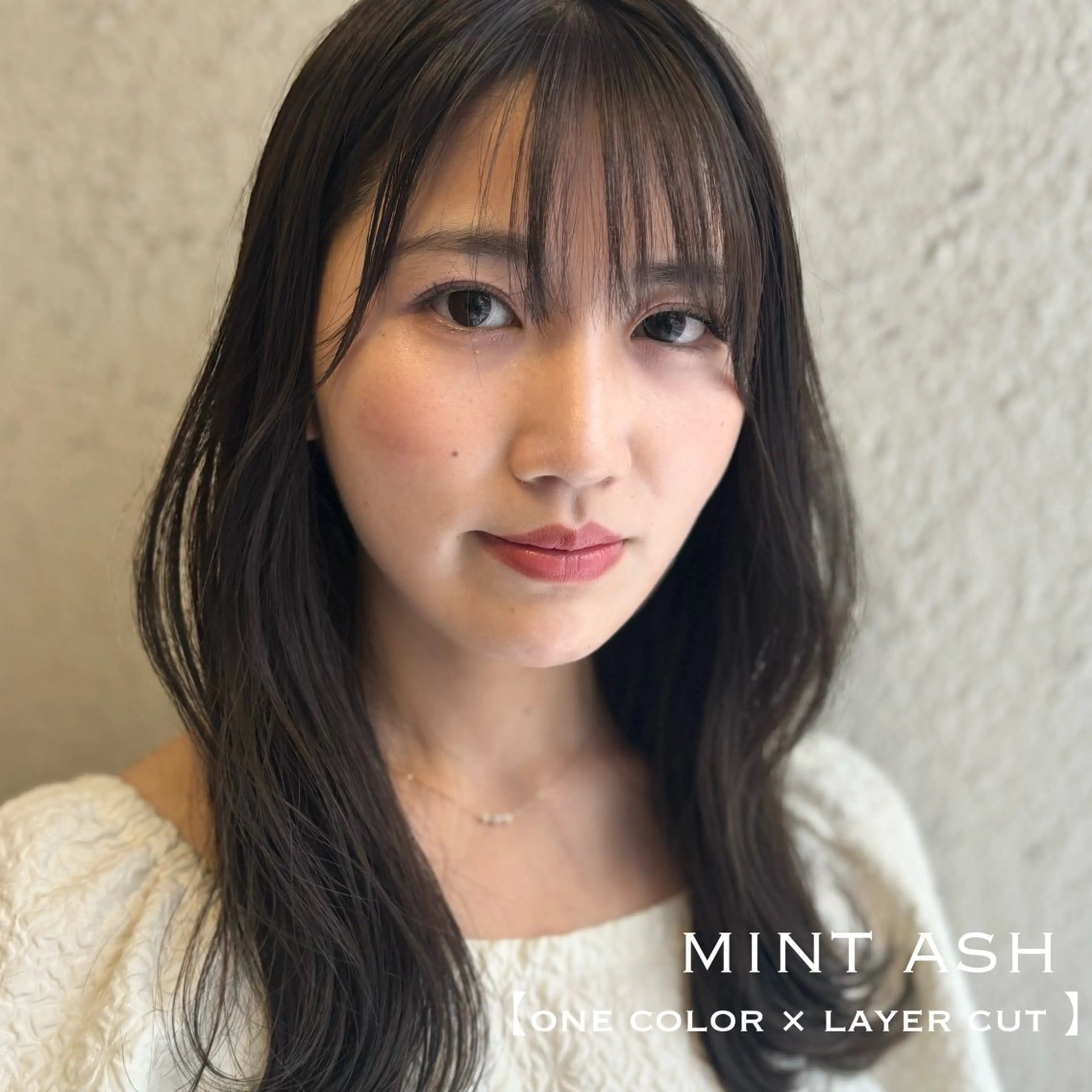 セミロング カラー レイヤーカット カット ヘアカラー ⌇🌹透明感カラー 🌹ᴍᴇɢᴜᴍɪ ⌇のヘアスタイル