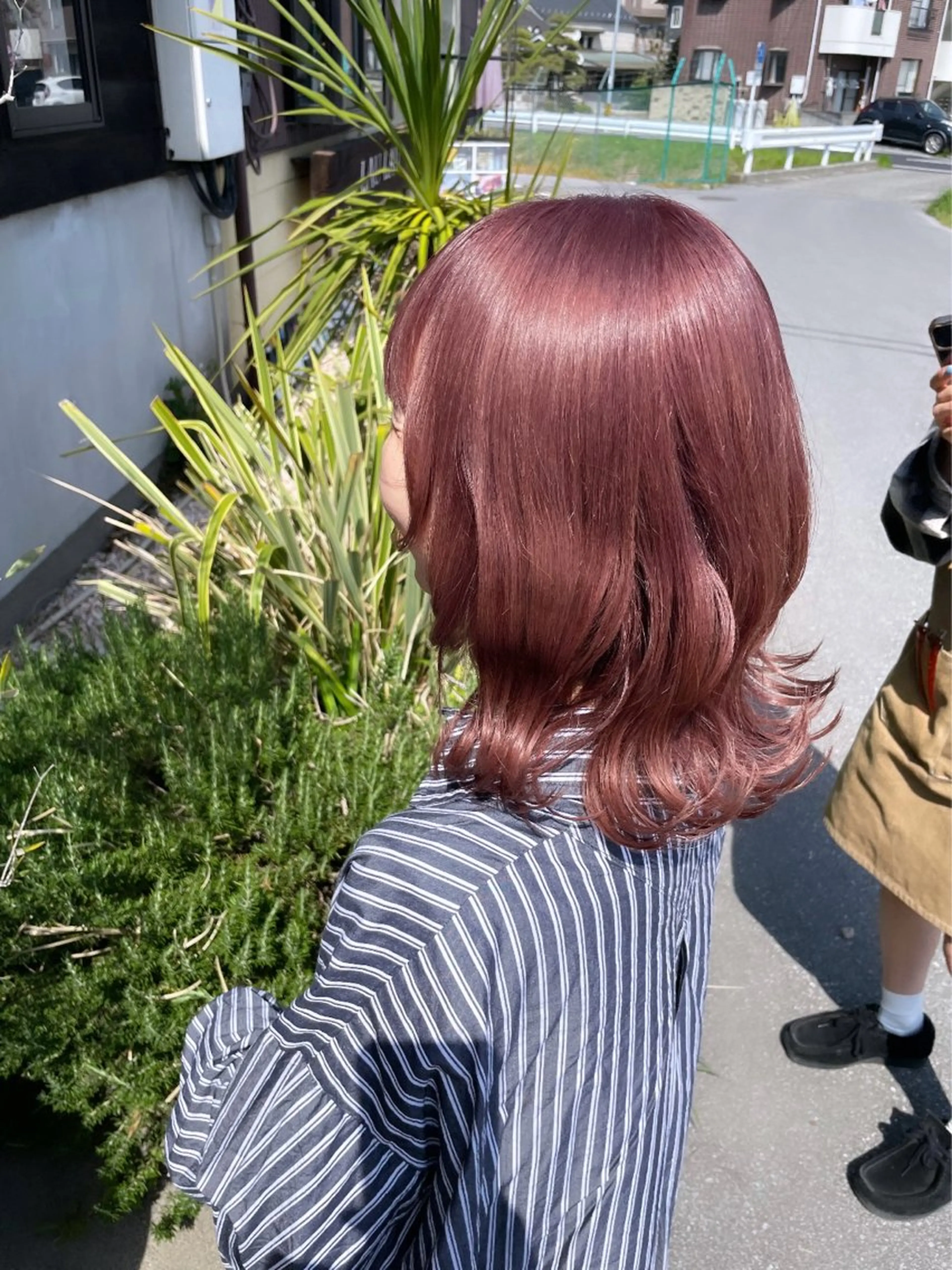 ミディアム カラー ベージュカラー ピンクカラー ピンクベージュ トリートメント ayaka |トレンドヘアのヘアスタイル