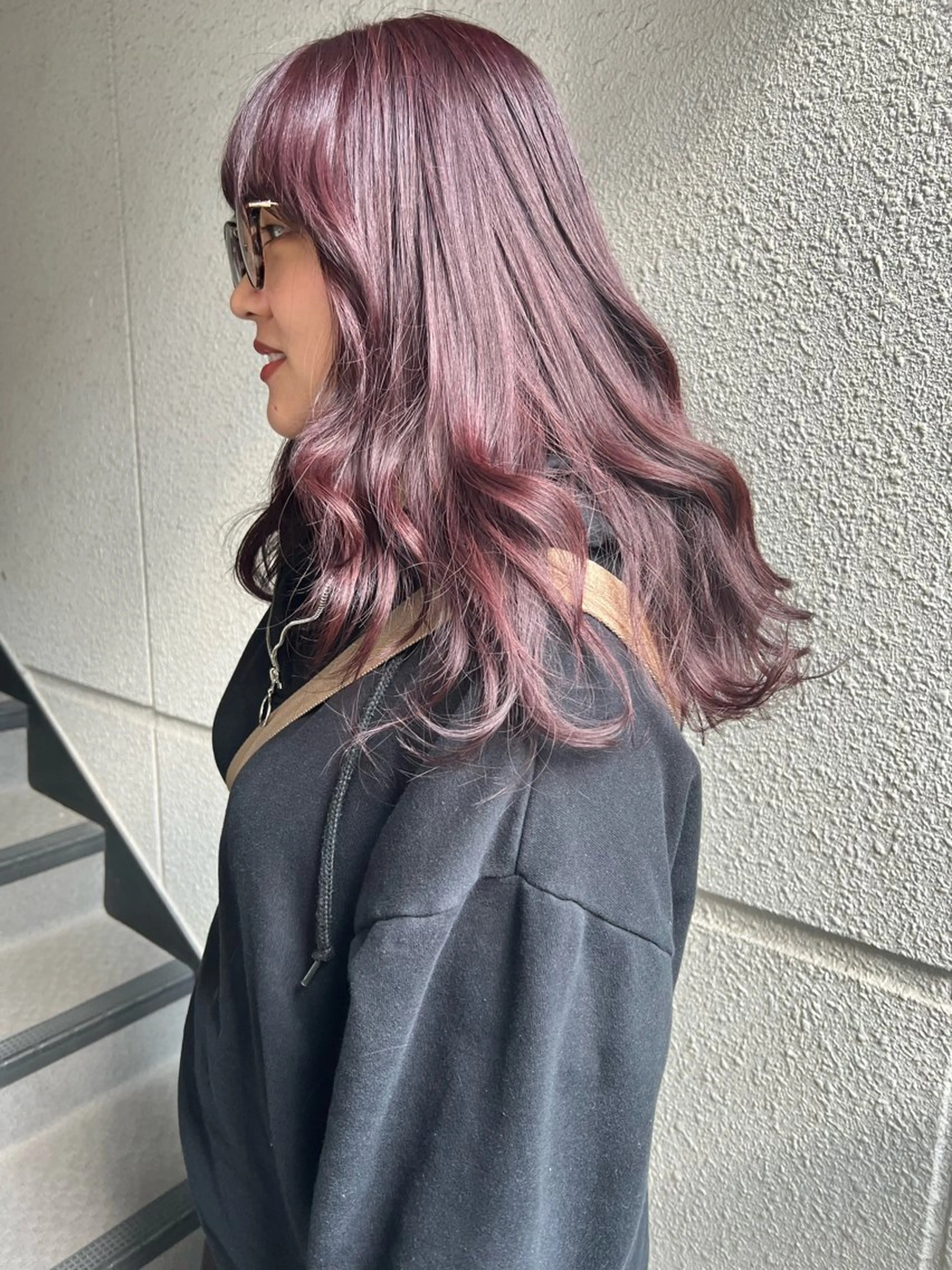 セミロング カラー ブリーチ ブリーチなしカラー カラーパティシエ facce🌼ikoのヘアスタイル