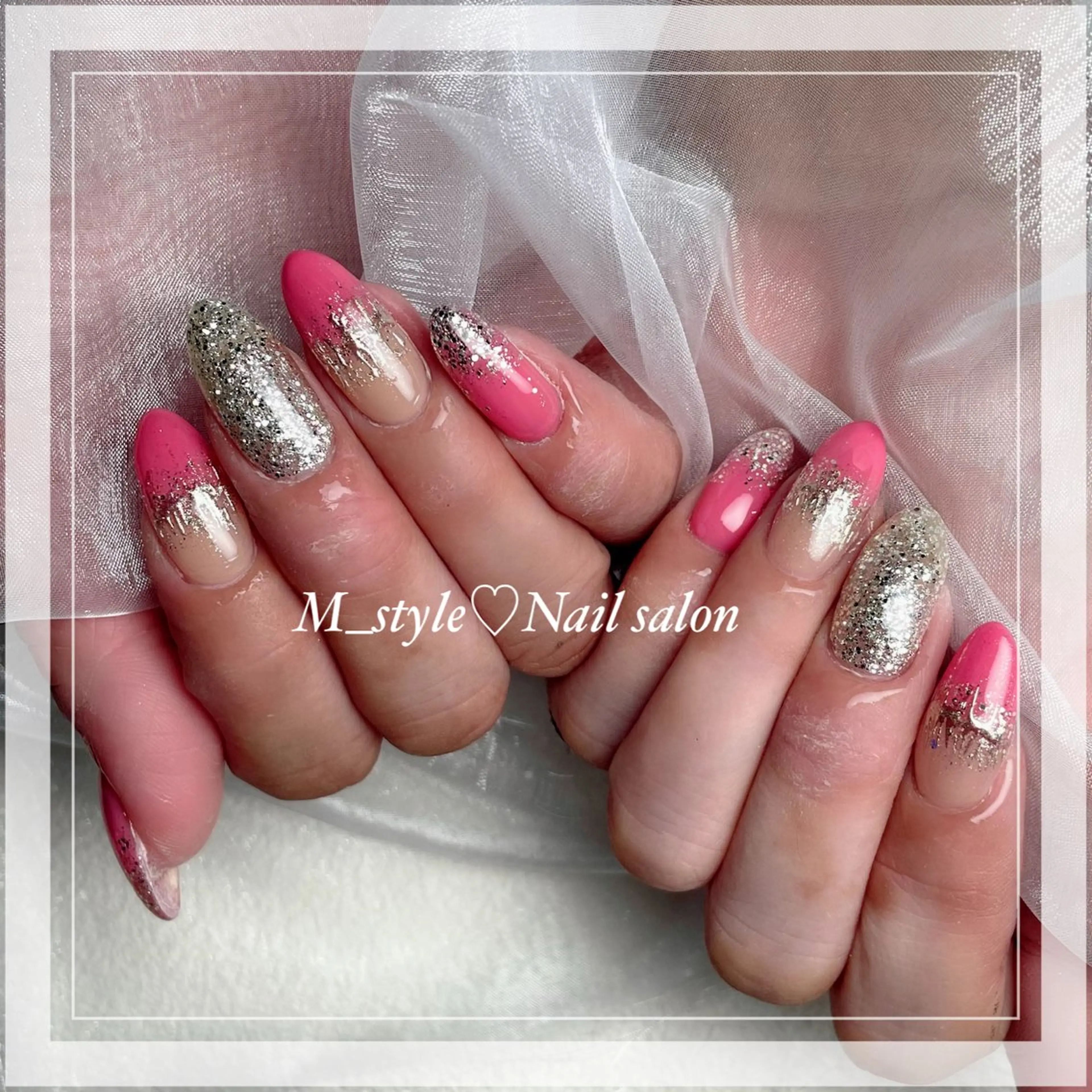 ロング ネイル 下妻市ﾈｲﾙｻﾛﾝ M_styleのネイルデザイン