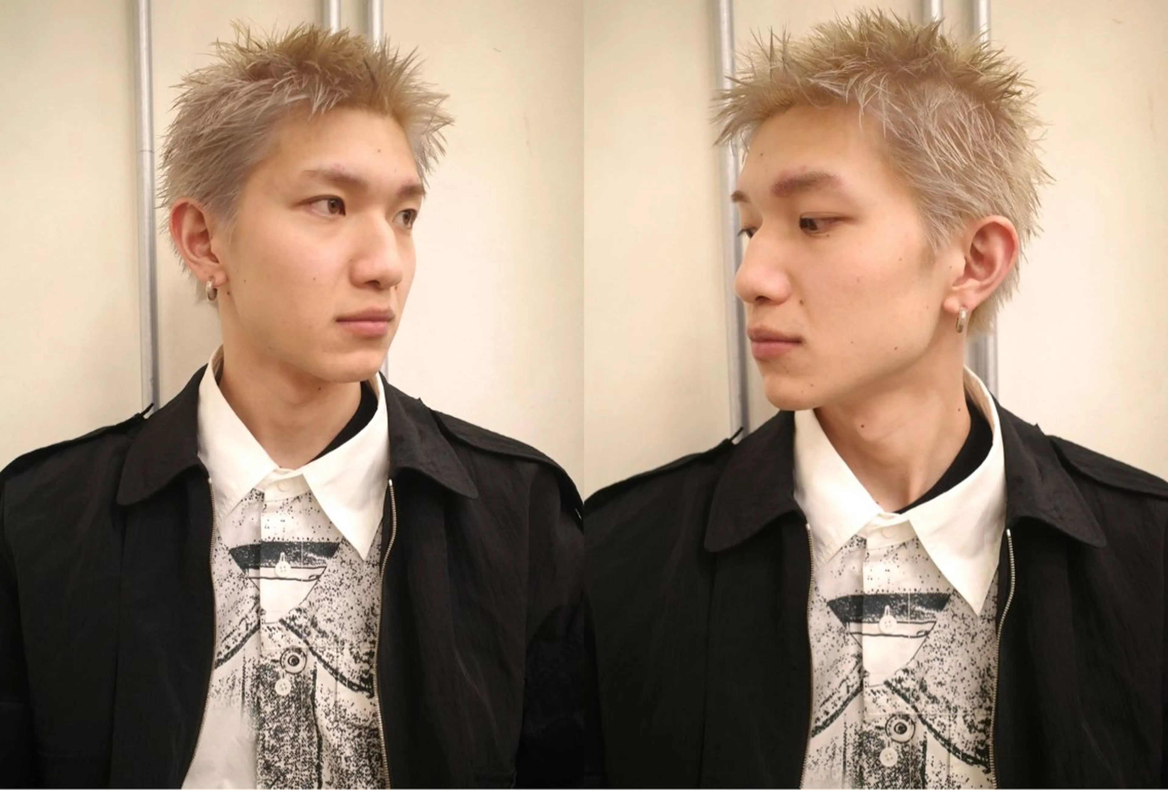 メンズ センターパート マッシュ メンズパーマ メンズショート スパイキーショート カット ヘアカラー 🔥ショート特化 masaki🔥のヘアスタイル