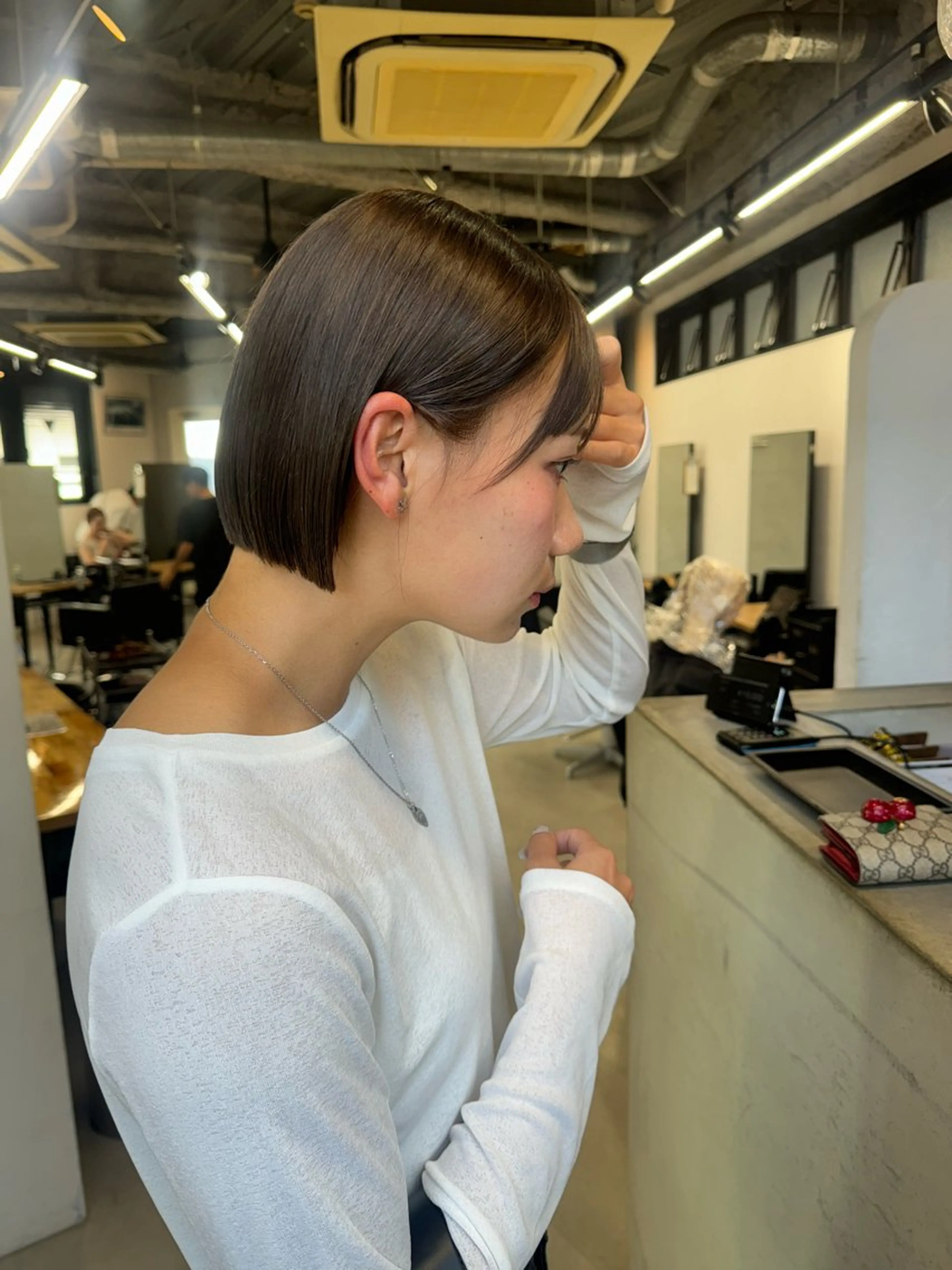 ショート カット ヘアカラー トリートメント Rico / bob/グレージュのヘアスタイル