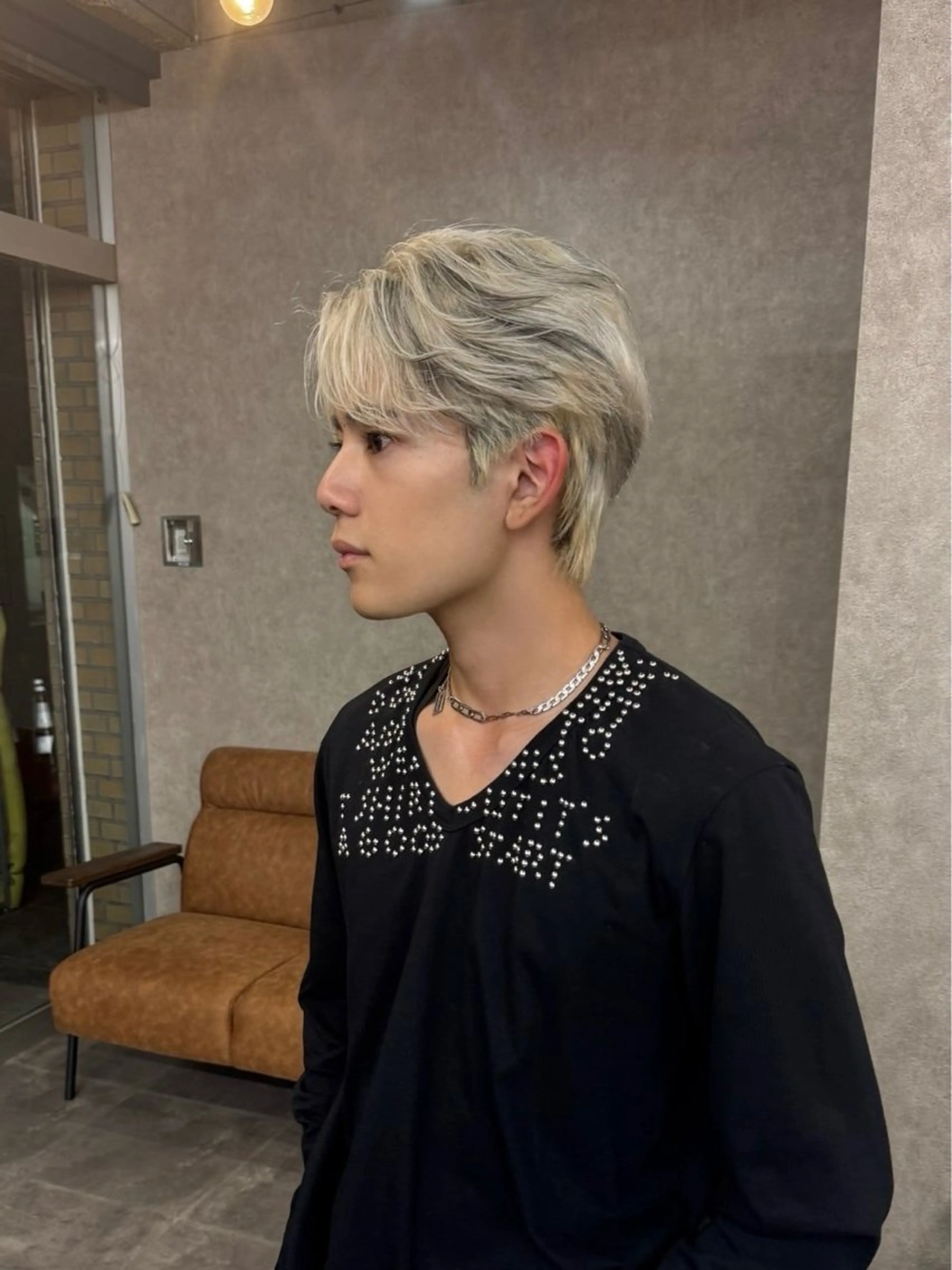 メンズ センターパート スパイキーショート メンズカット/千葉駅のヘアスタイル