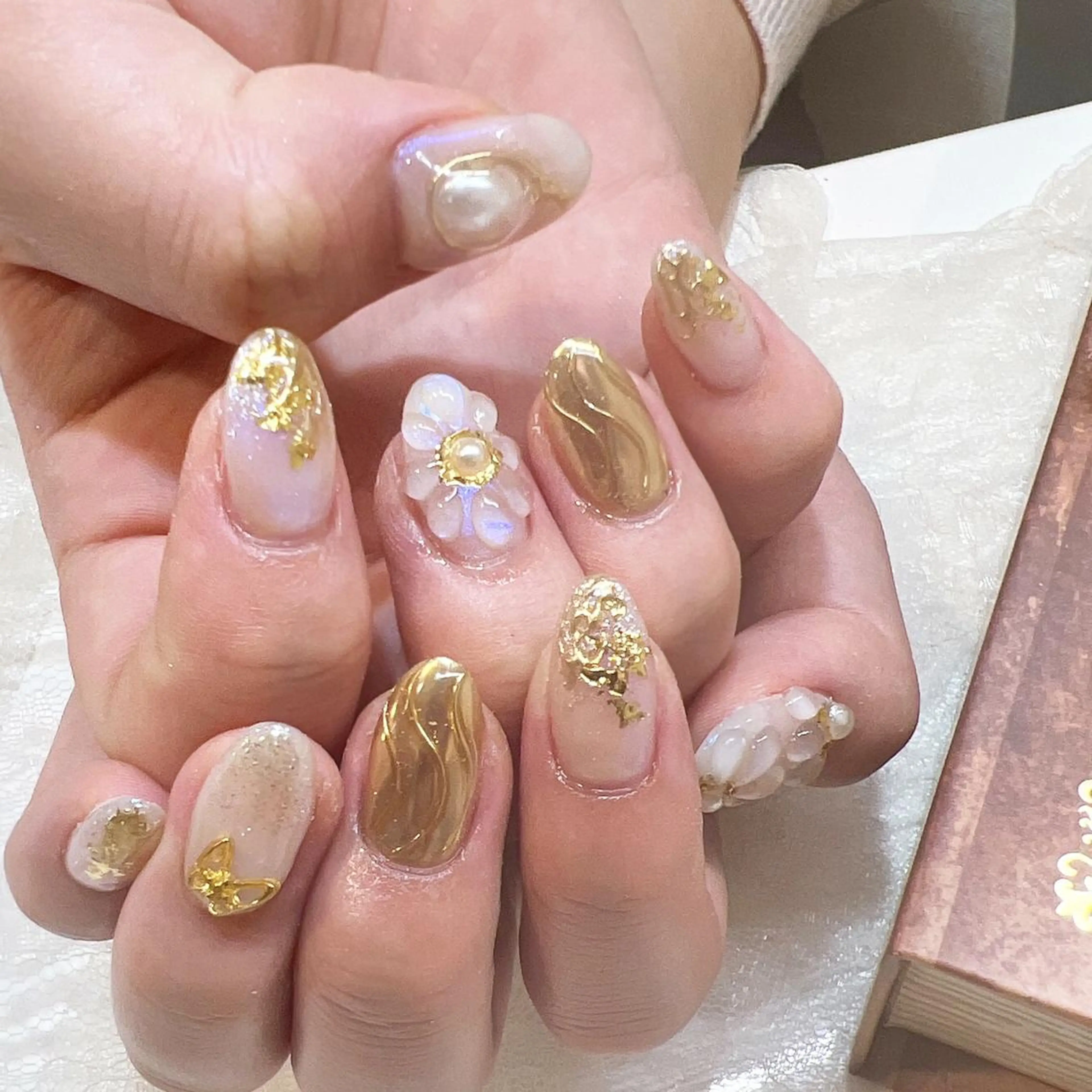 ネイル ホワイト ♡Nailist yui♡のネイルデザイン