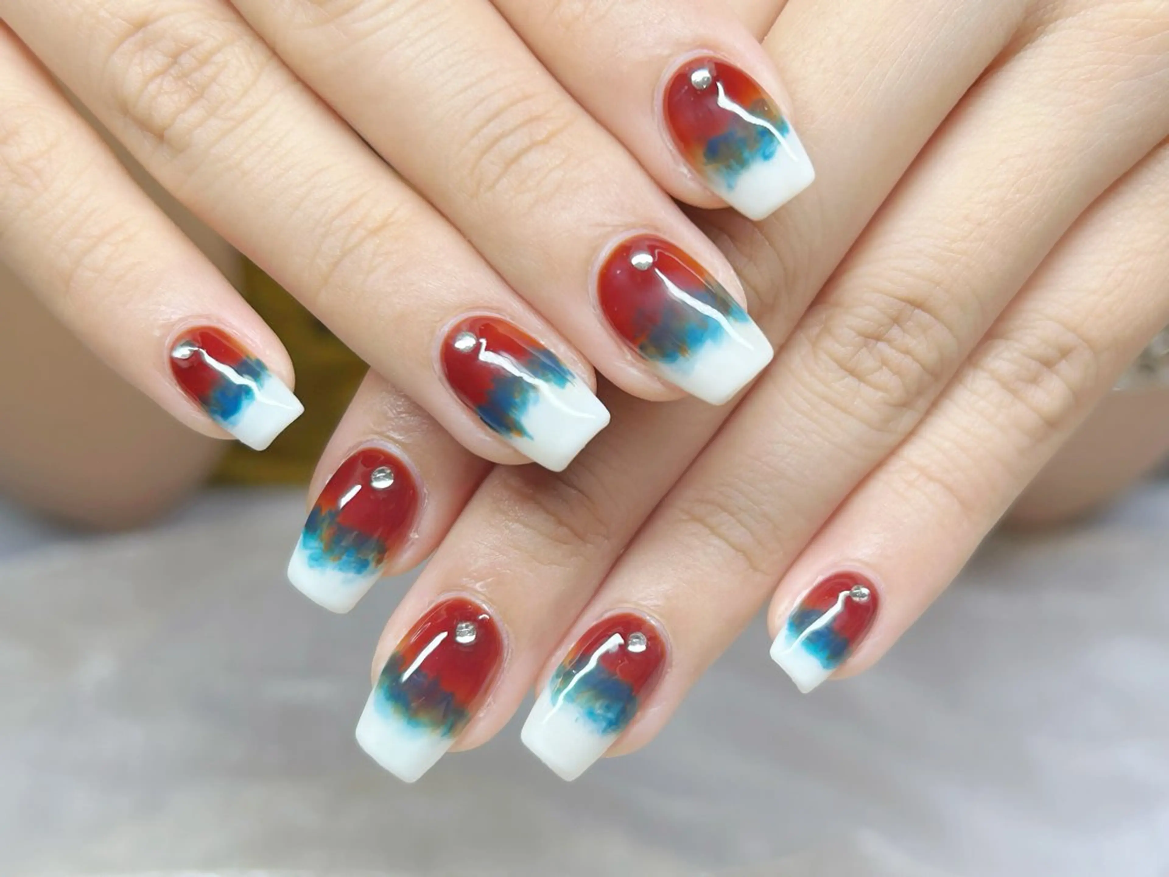 ネイル アートネイル チークネイル 成人式 入学式 長さ出し ハンドネイル Lino Nailのネイルデザイン