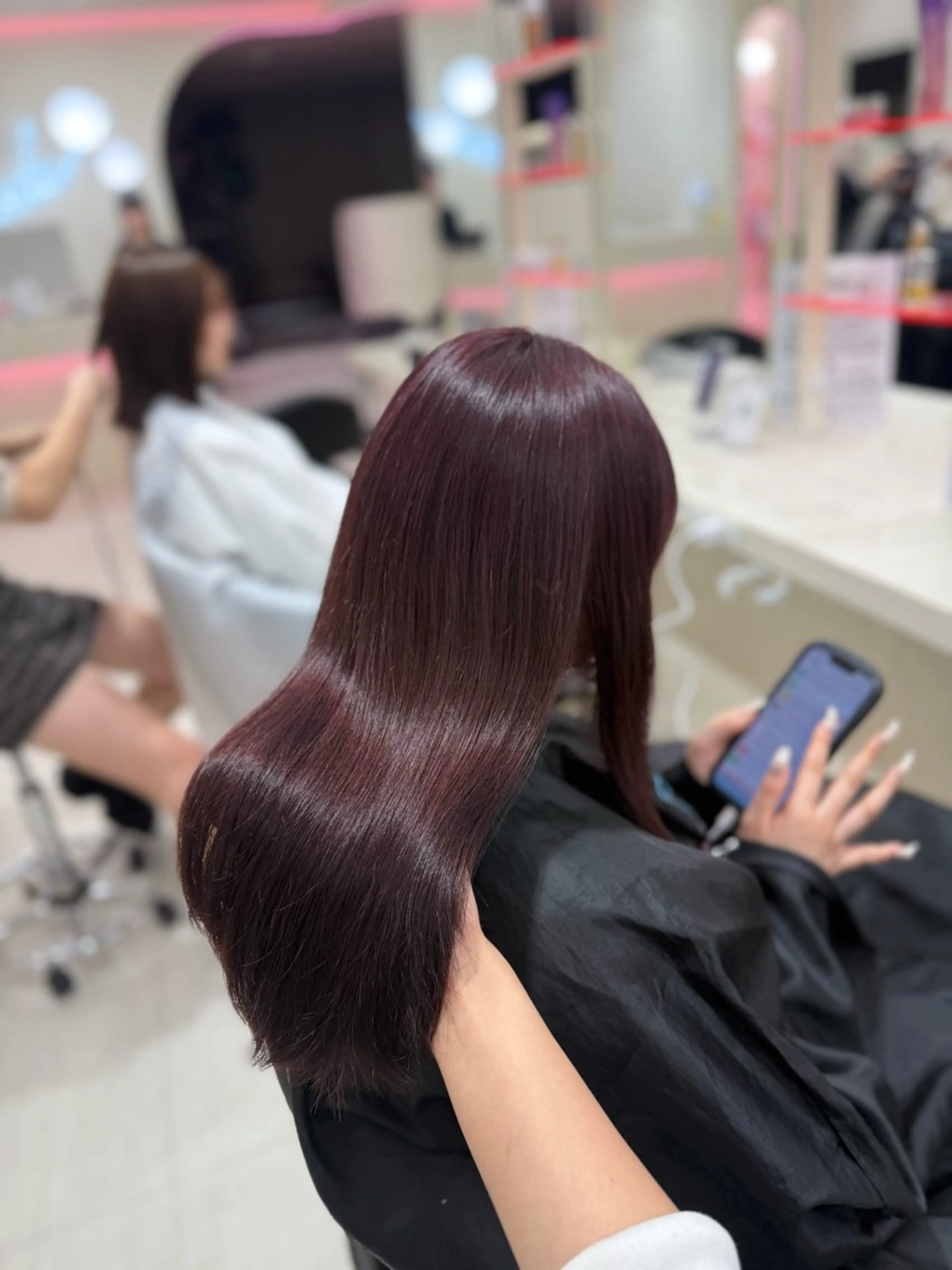 セミロング 🎀🫧透明感 ピンクラベンダー💟のヘアスタイル