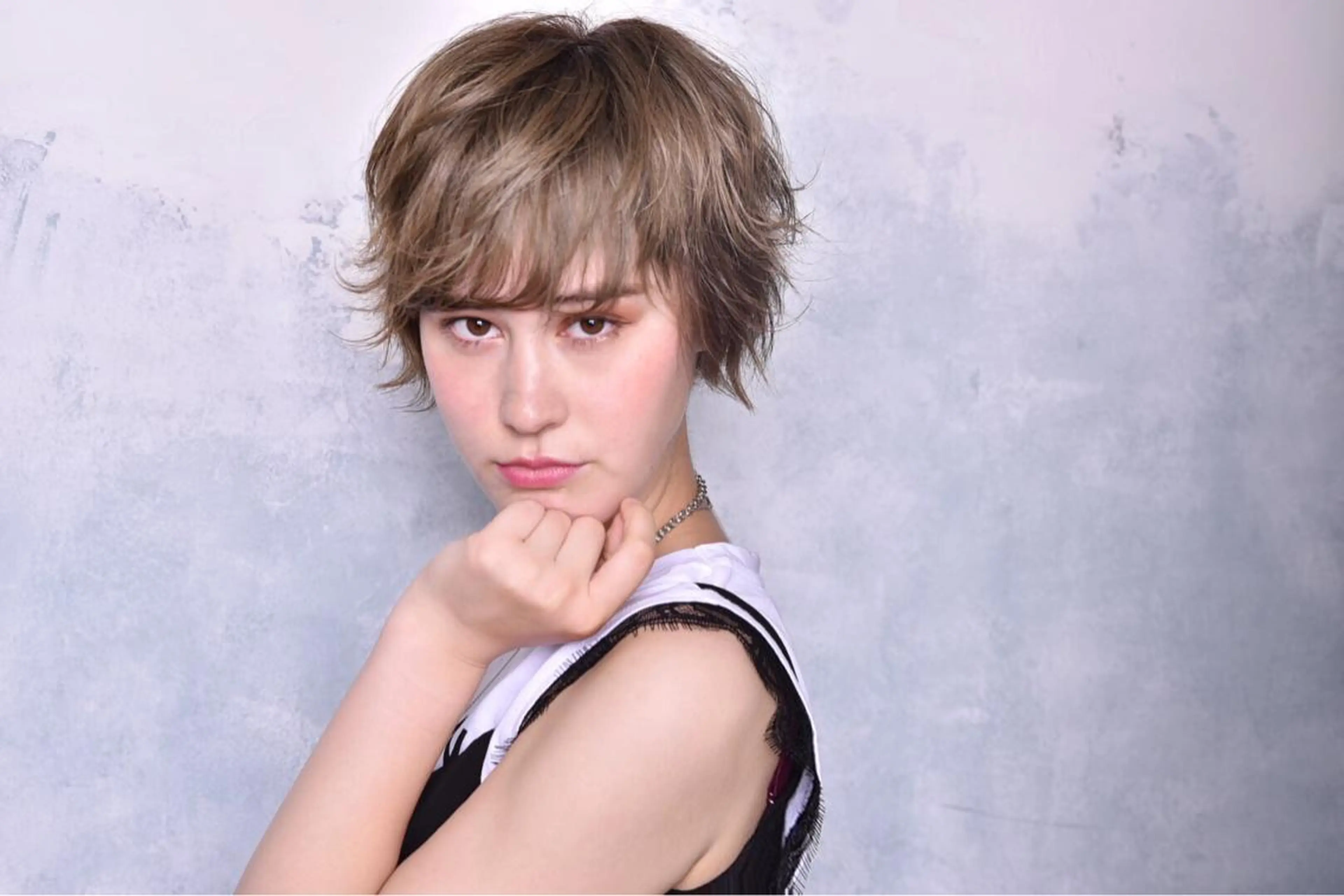 ショート カラー 🍑艶髪✖️暖色系 ✨momoka🍑のヘアスタイル