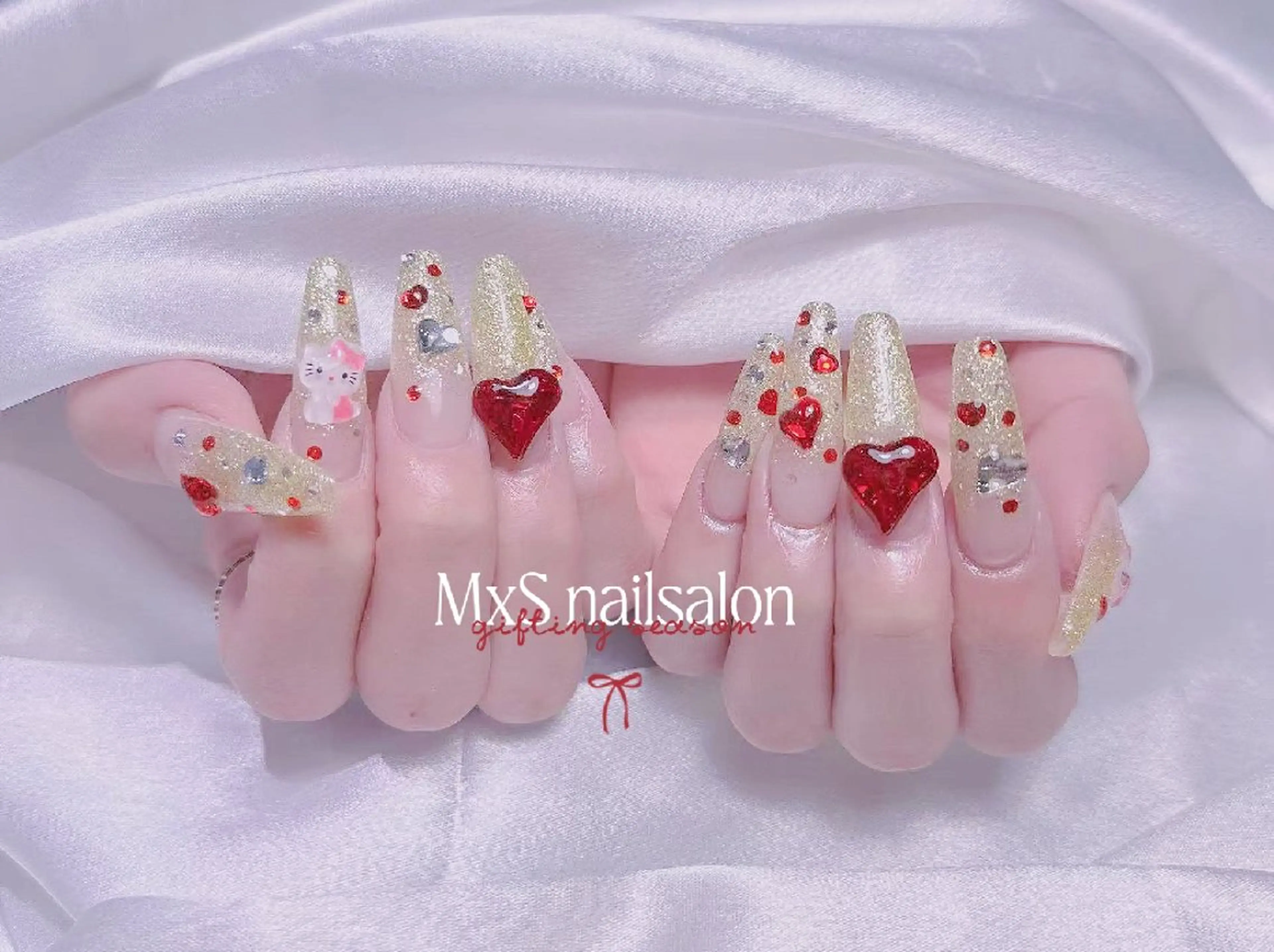 ネイル ハンドネイル ハンドケア MxS Nail(長さだし/フィルイン/マグネット/韓国ネイル/ワンホンネイル/ワンカラー)所属・MxS リィリィのネイルデザイン