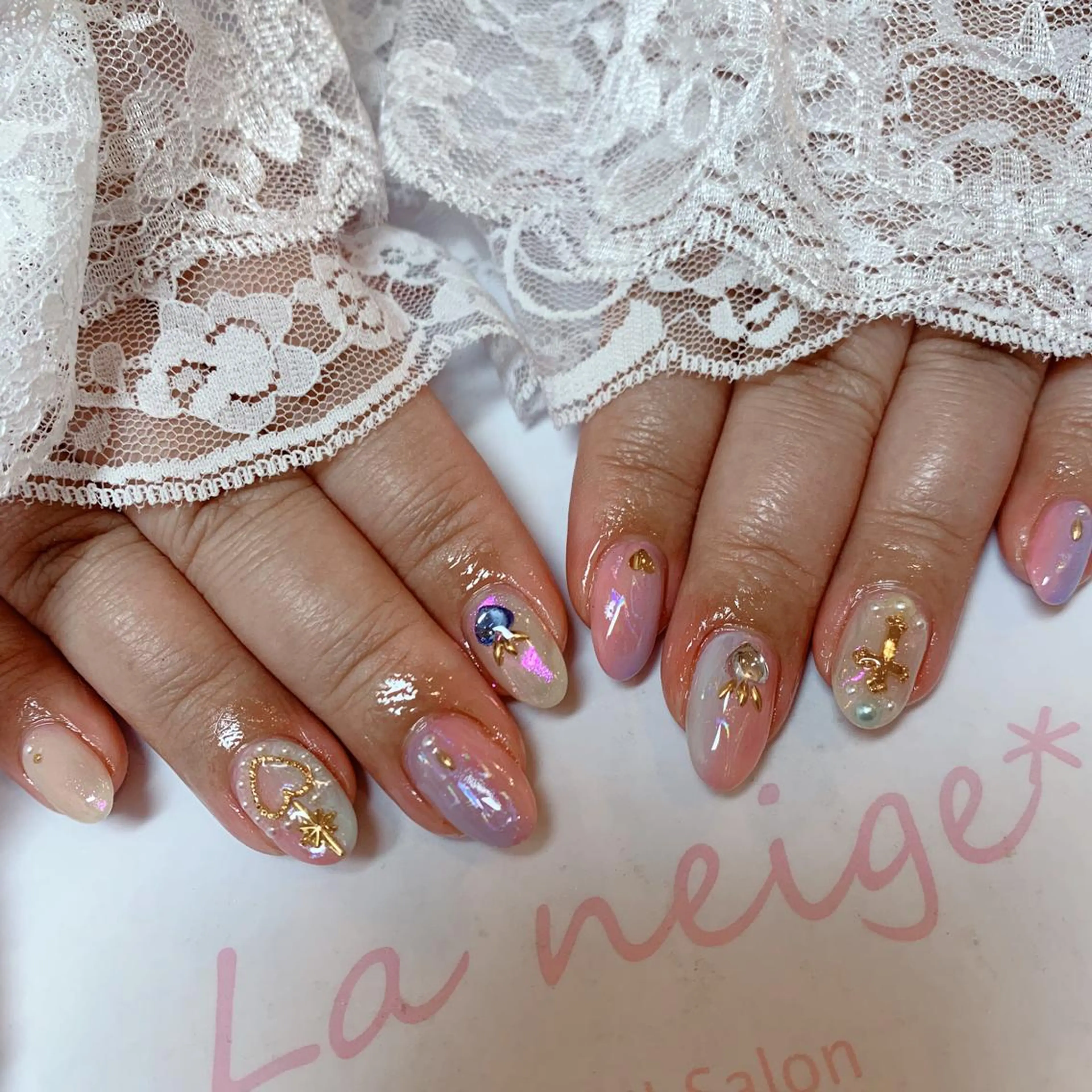 ネイル La neige* yuki 🥯🍑のネイルデザイン