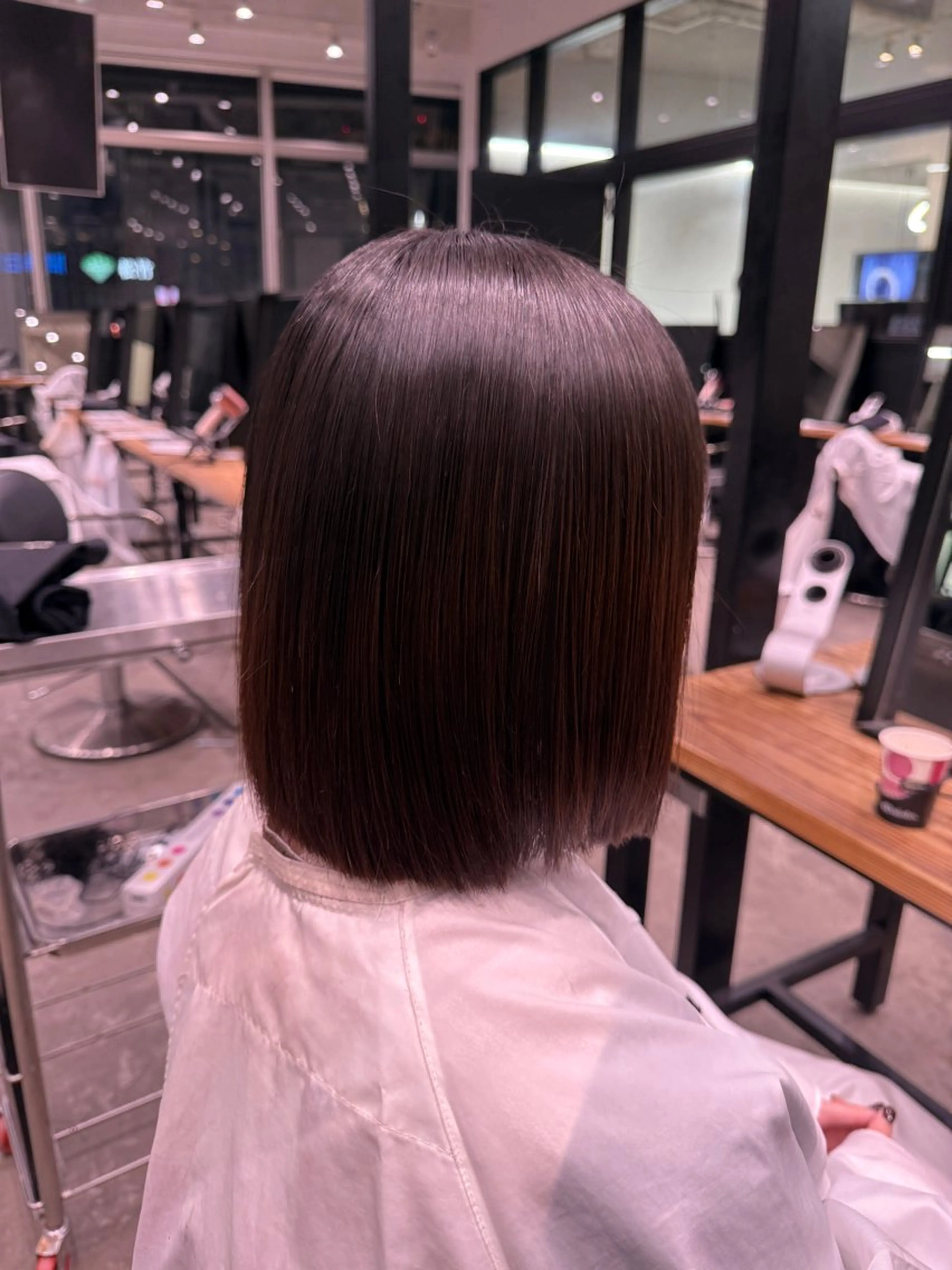 ミディアム 縮毛矯正 ALBUM  GINZA所属・うる艶カラー/銀座 /ゆみのヘアスタイル