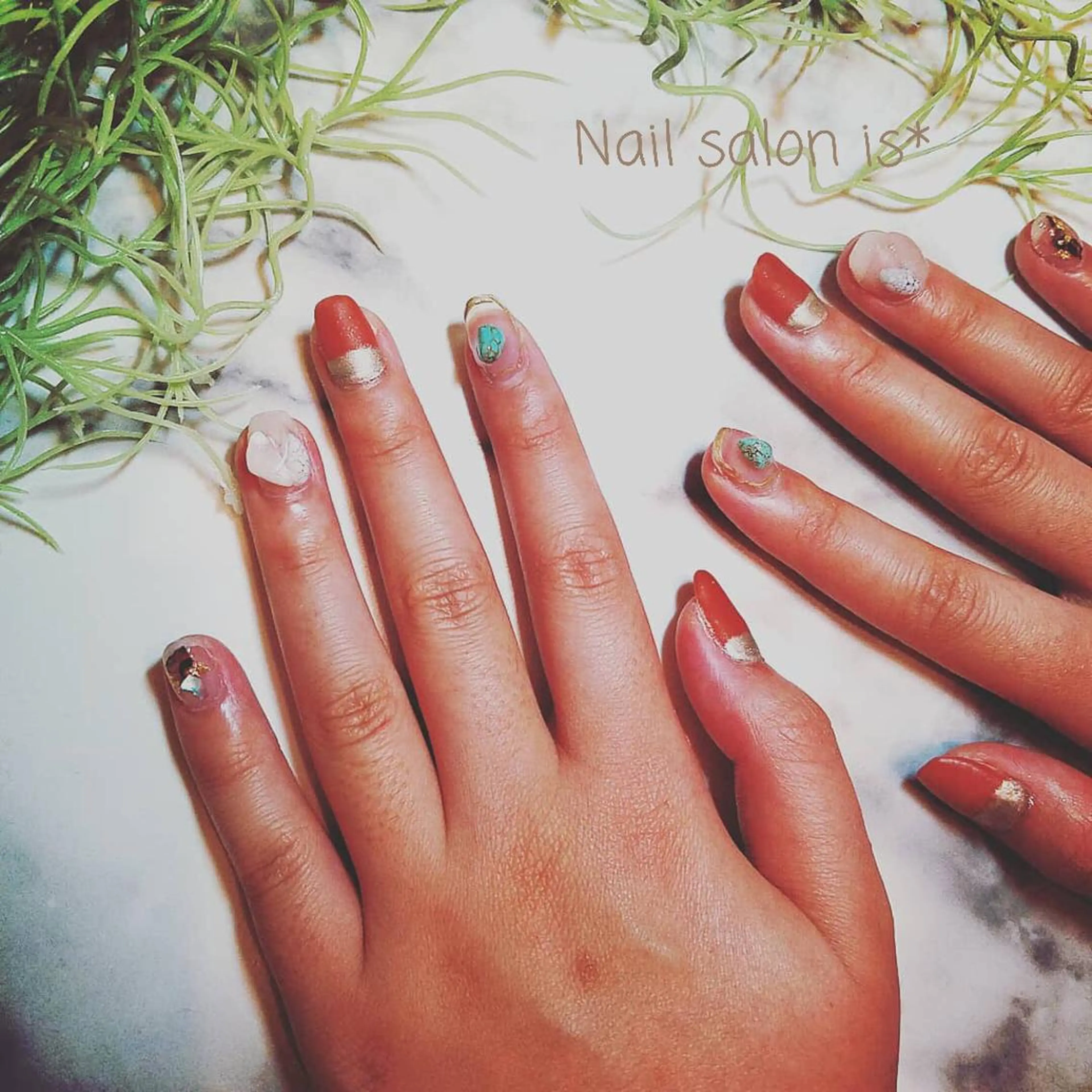 ネイル ニュアンスネイル 店長 佐藤のネイルデザイン