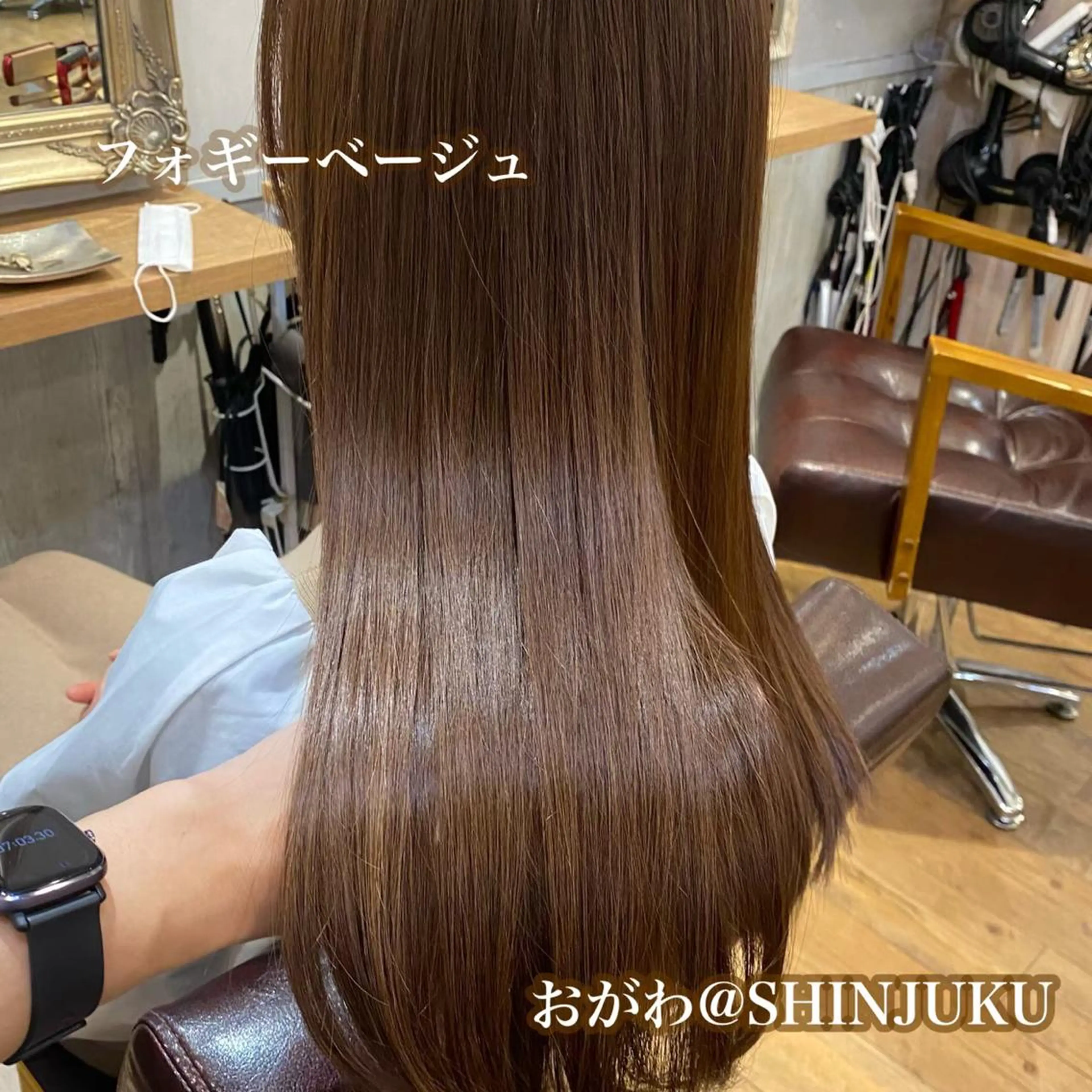 ロング カラー パーマ ヘアアレンジ メンズ ヘアカラー ワット 原宿のヘアスタイル