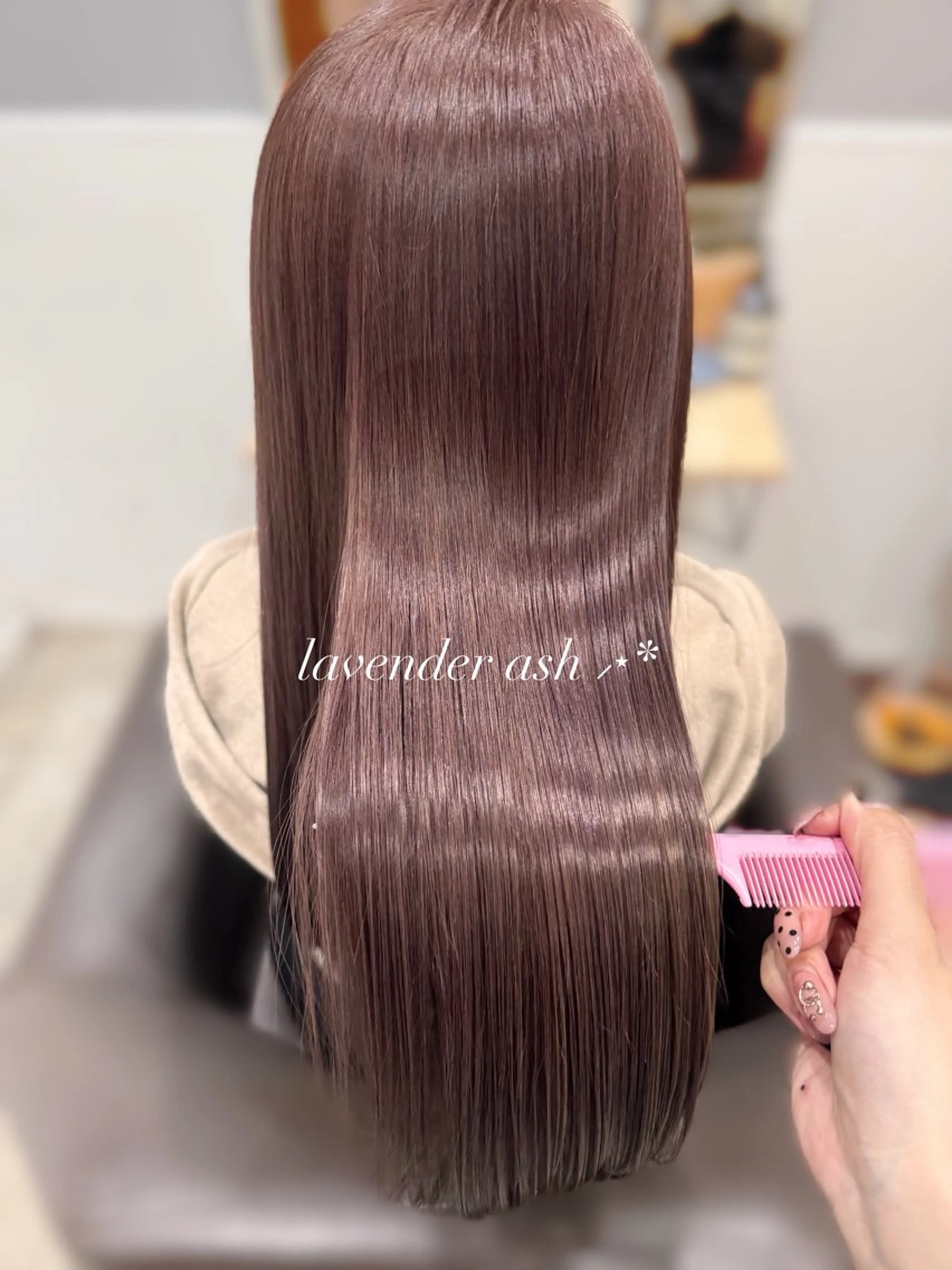 セミロング ヘアカラー トリートメント miloc🫧 MOMOYOのヘアスタイル