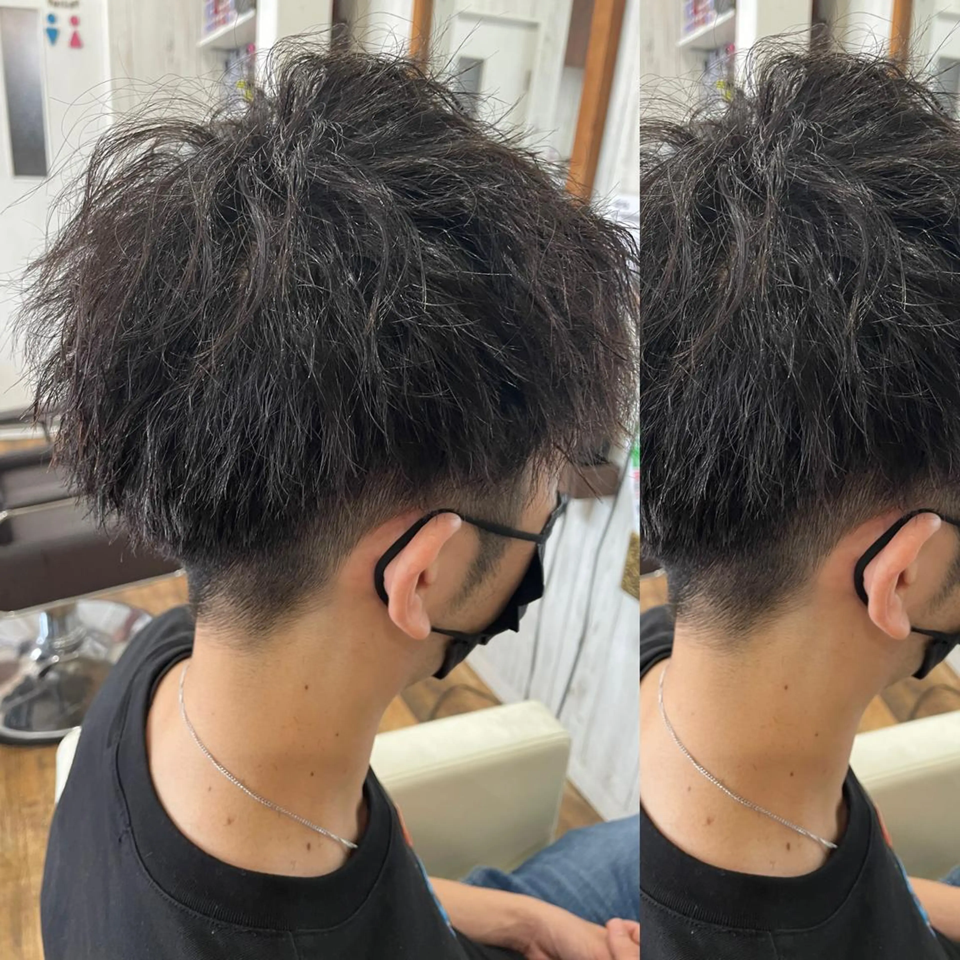 ショート メンズ カット パーマ ヘアサロンオスカー 岸和田蛸地蔵店のヘアスタイル