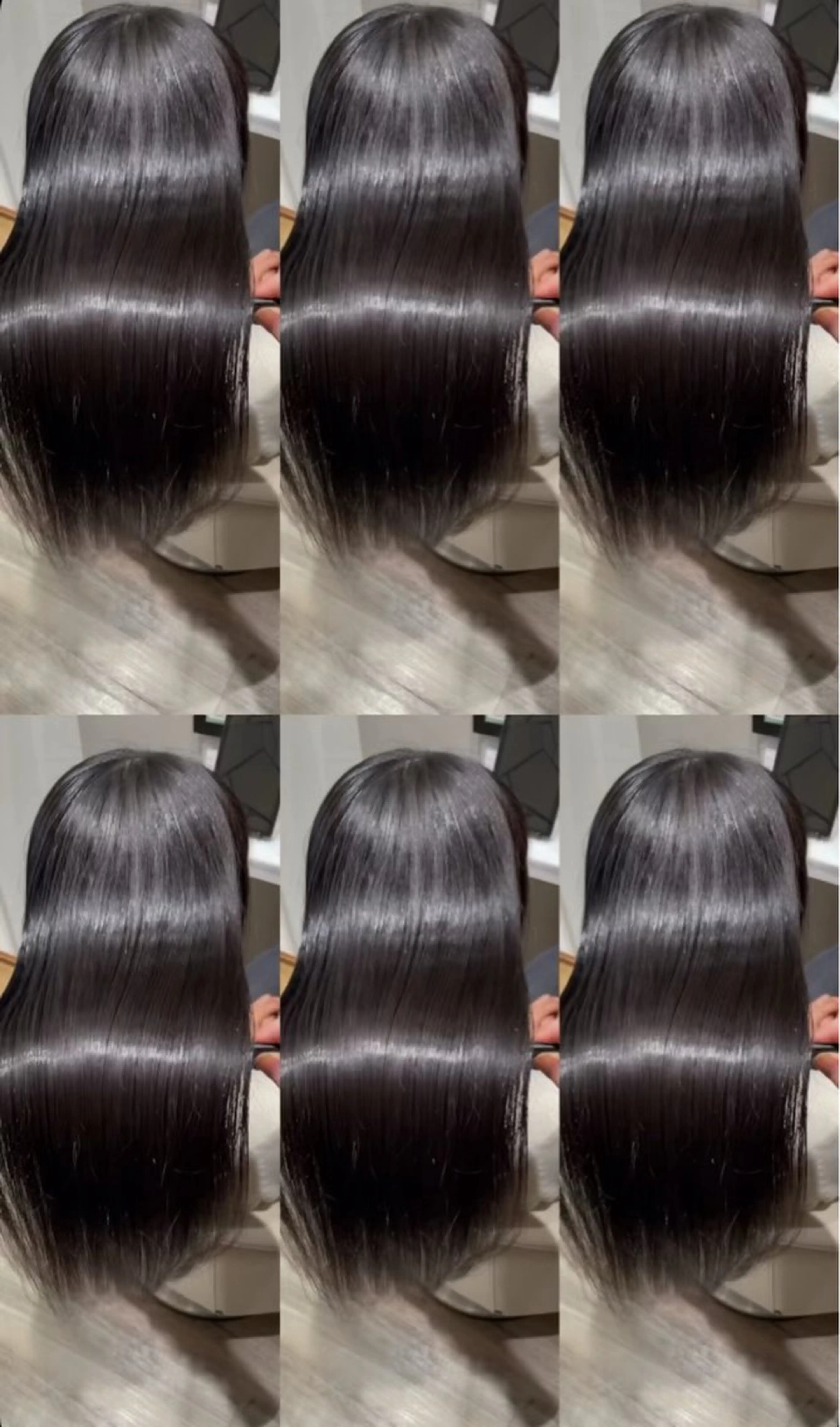 ロング パーマ 縮毛矯正 トリートメント k-twoたき✨艶感 カラー／美髪矯正のヘアスタイル