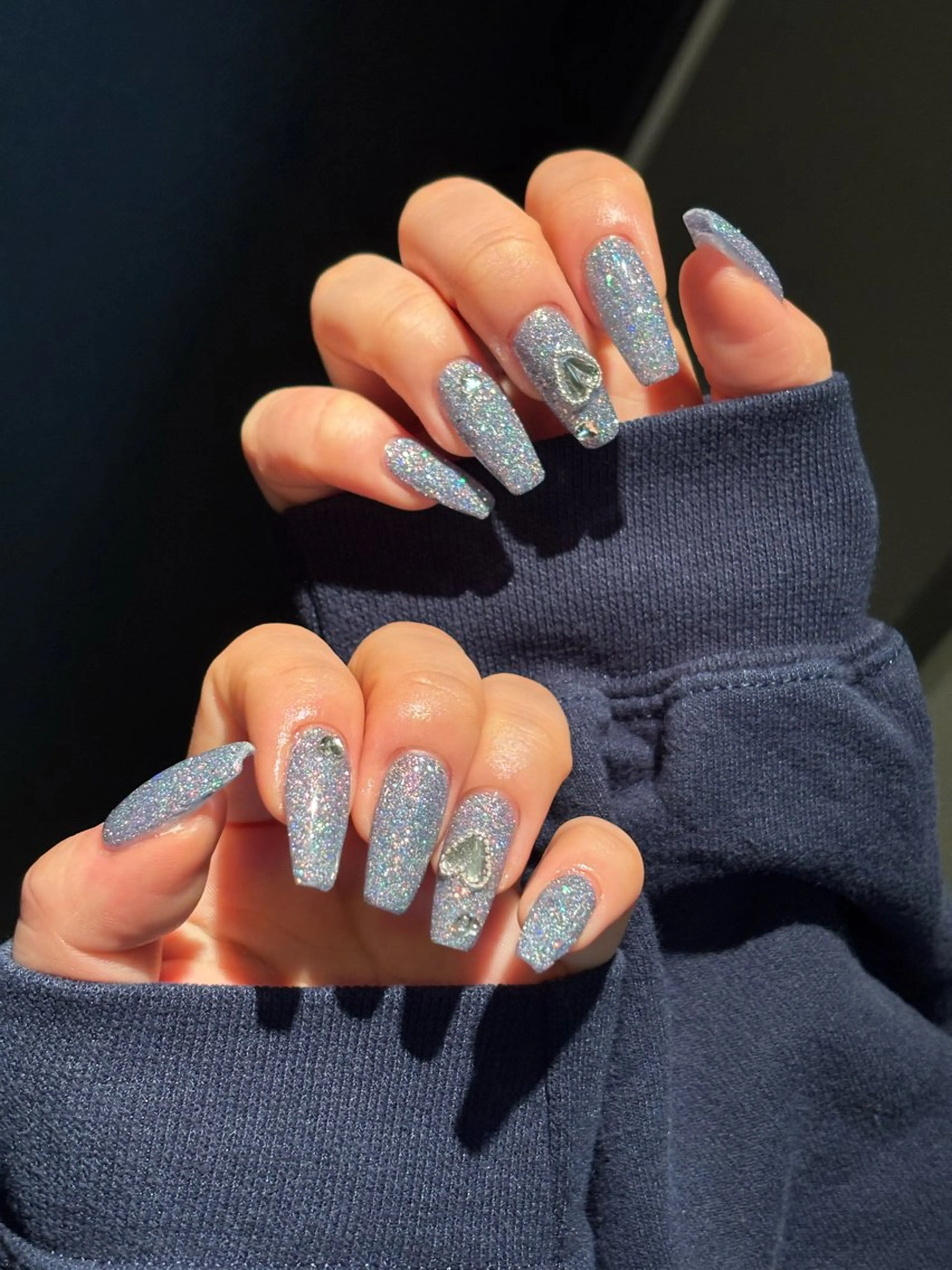 ネイル フラッシュネイル フレンチネイル ハート 韓国ネイル レース ハンドネイル ハンドケア ボニー Coco nailのネイルデザイン