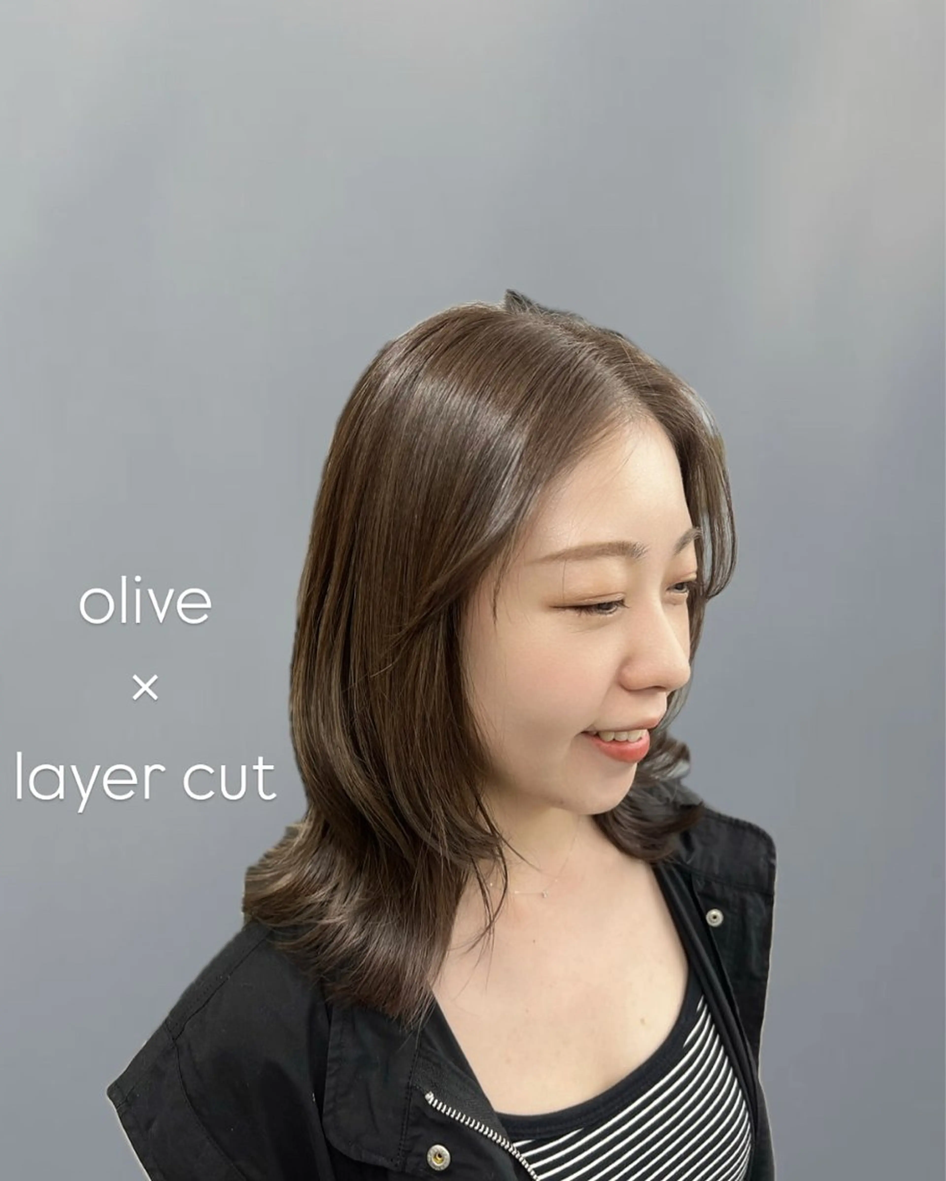 ミディアム ヘアカラー トリートメント INORI|レイヤー |ハッシュカットのヘアスタイル