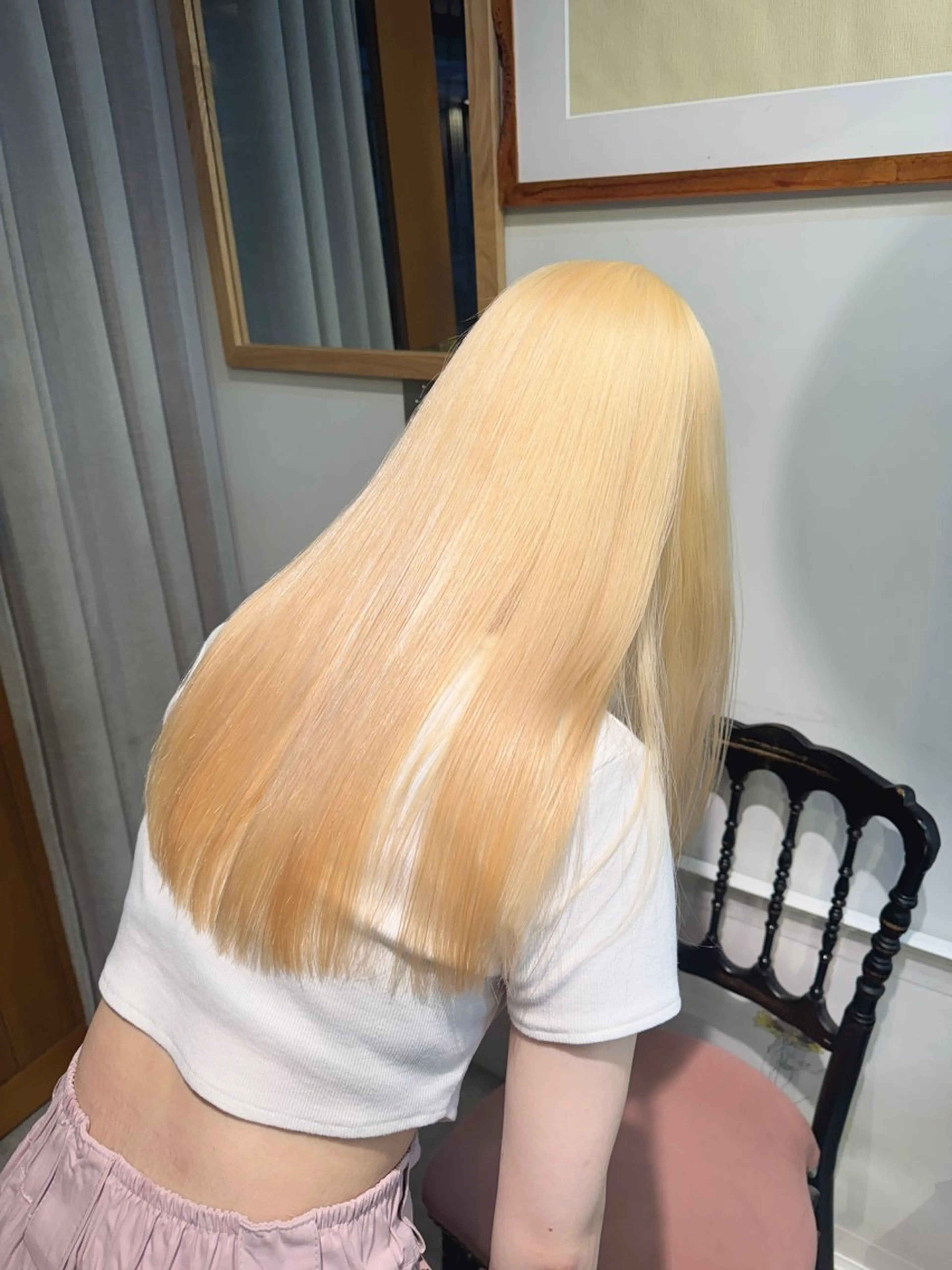 ロング カラー カット ヘアカラー トリートメント 透明感カラー/ハイト ーン/メイク/umiのヘアスタイル