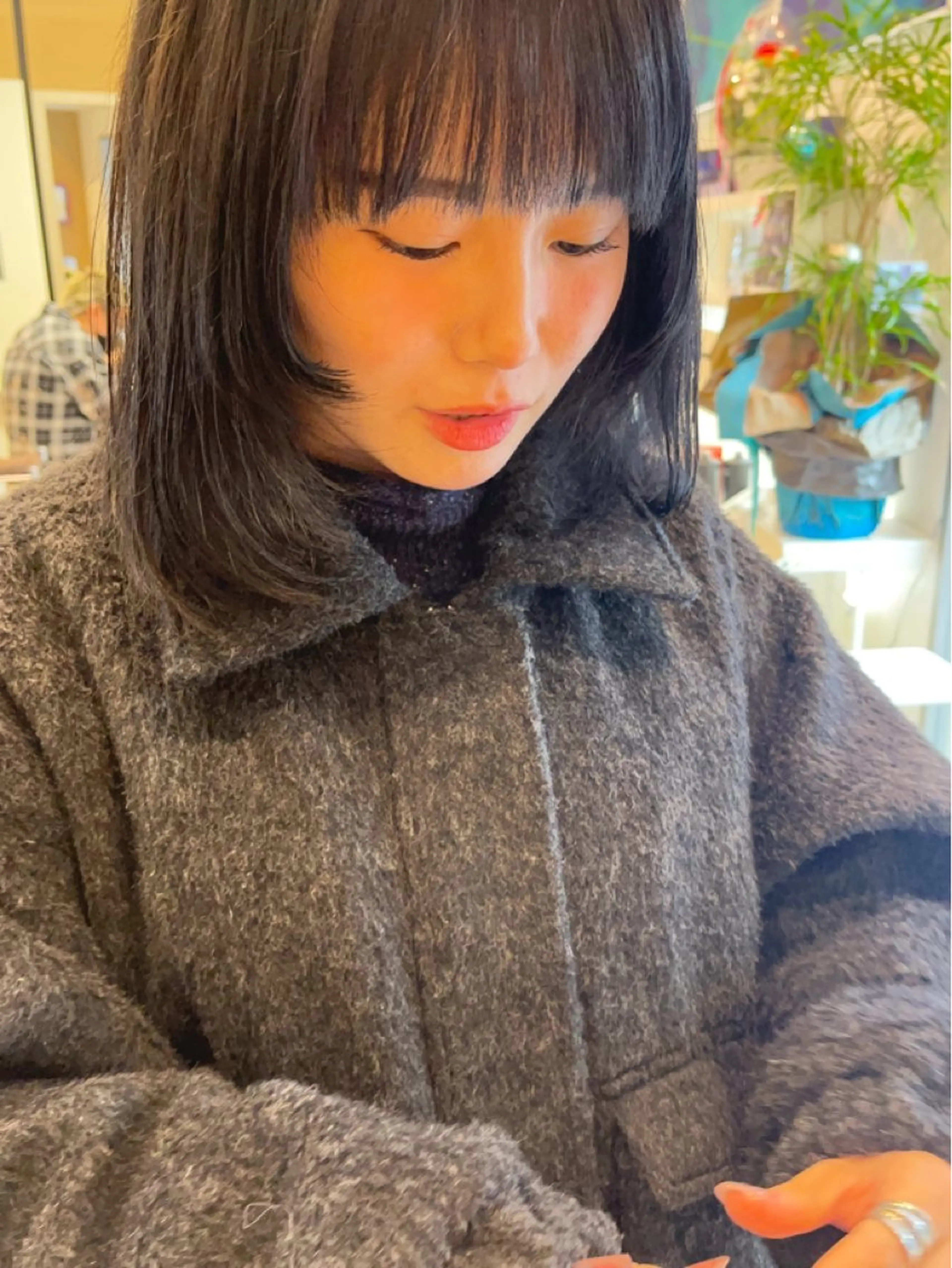 ミディアム カラー RIO 福岡美容師のヘアスタイル