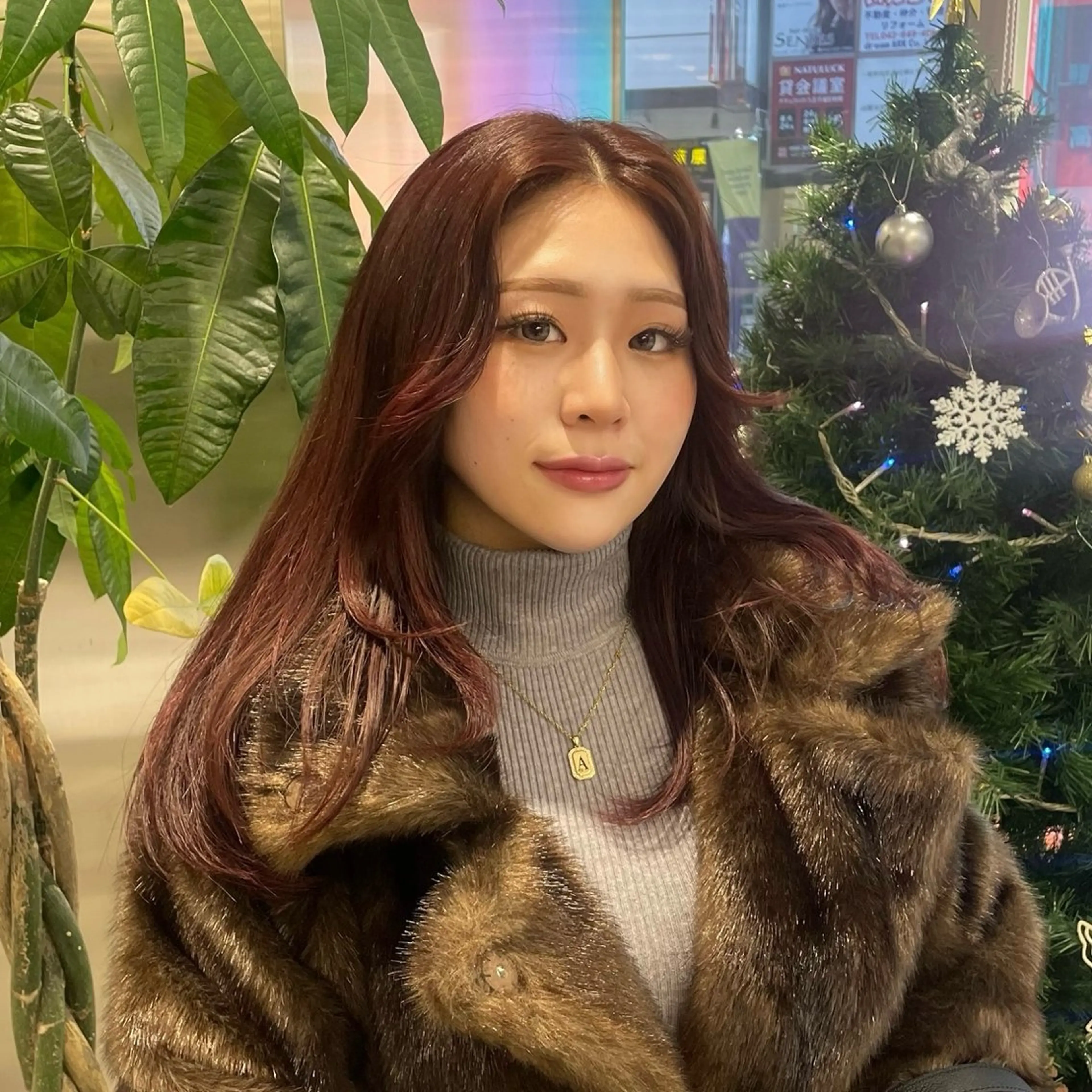 カラー クルミ/ 💕ワンホンネイルのネイルデザイン