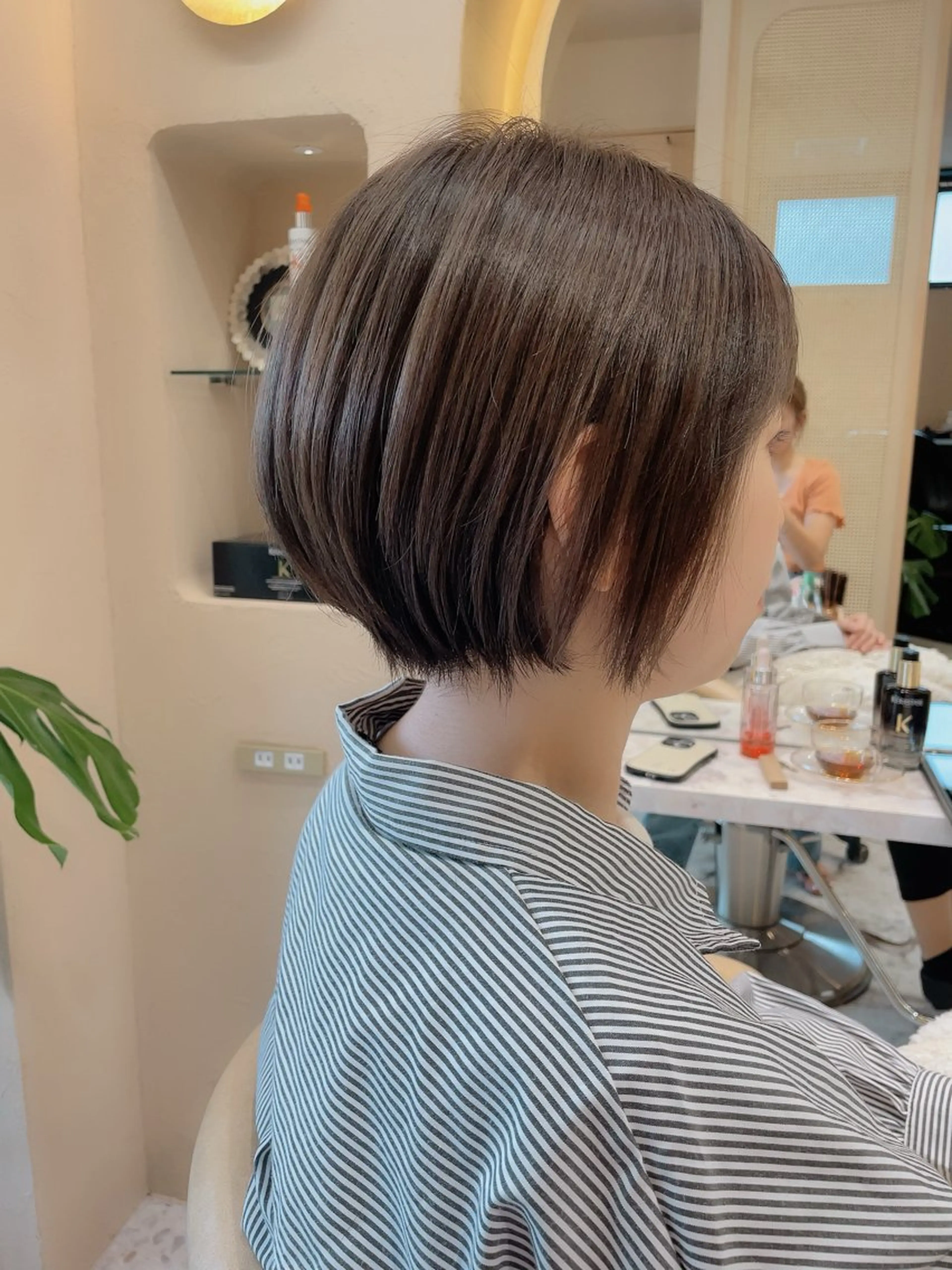 ショート カラー カット ヘアカラー 縮毛矯正 トリートメント 韓国ヘア/髪質改善 /Harunaのヘアスタイル