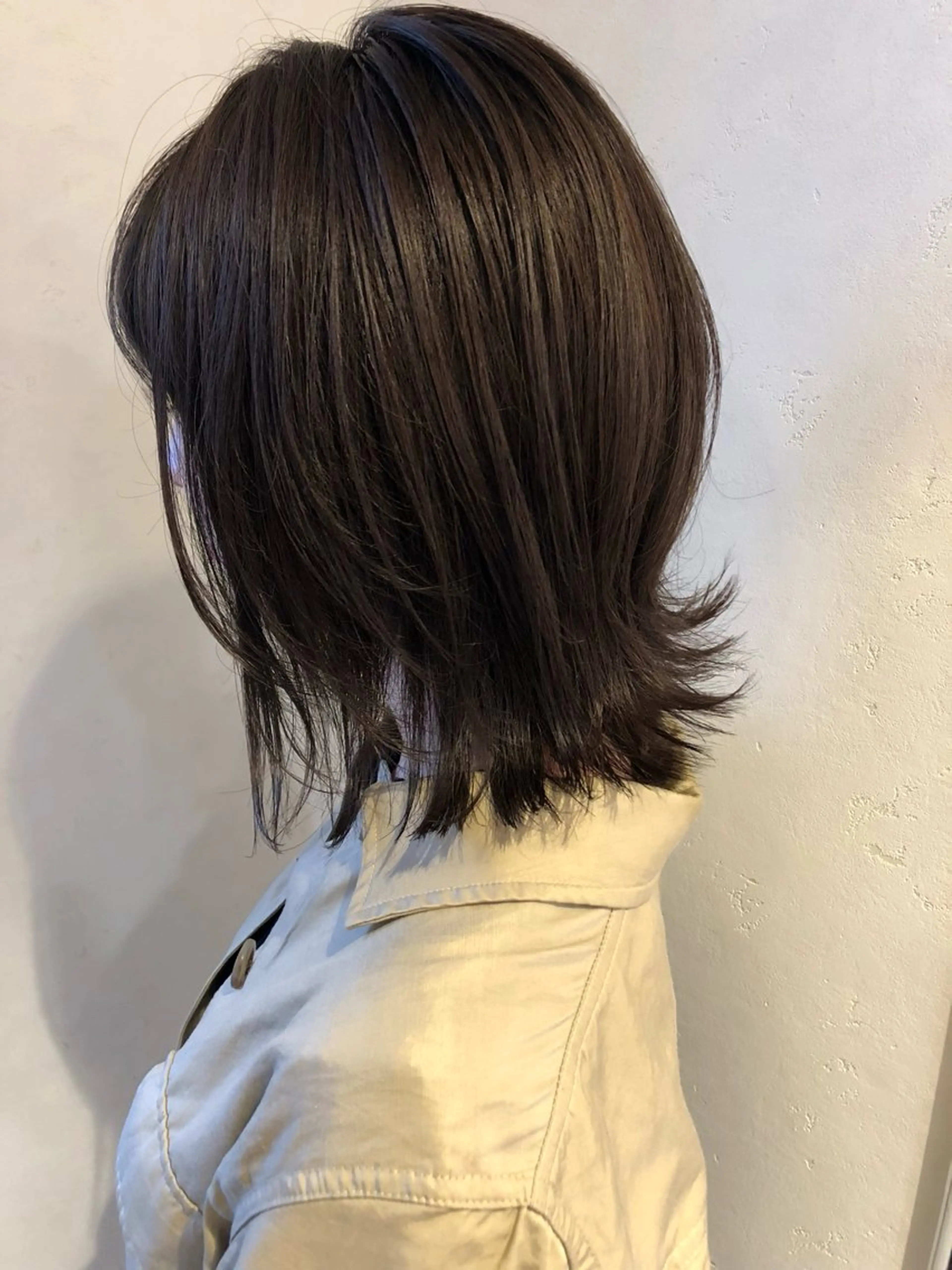 ミディアム カラー mama美容師 たかはし みくのヘアスタイル