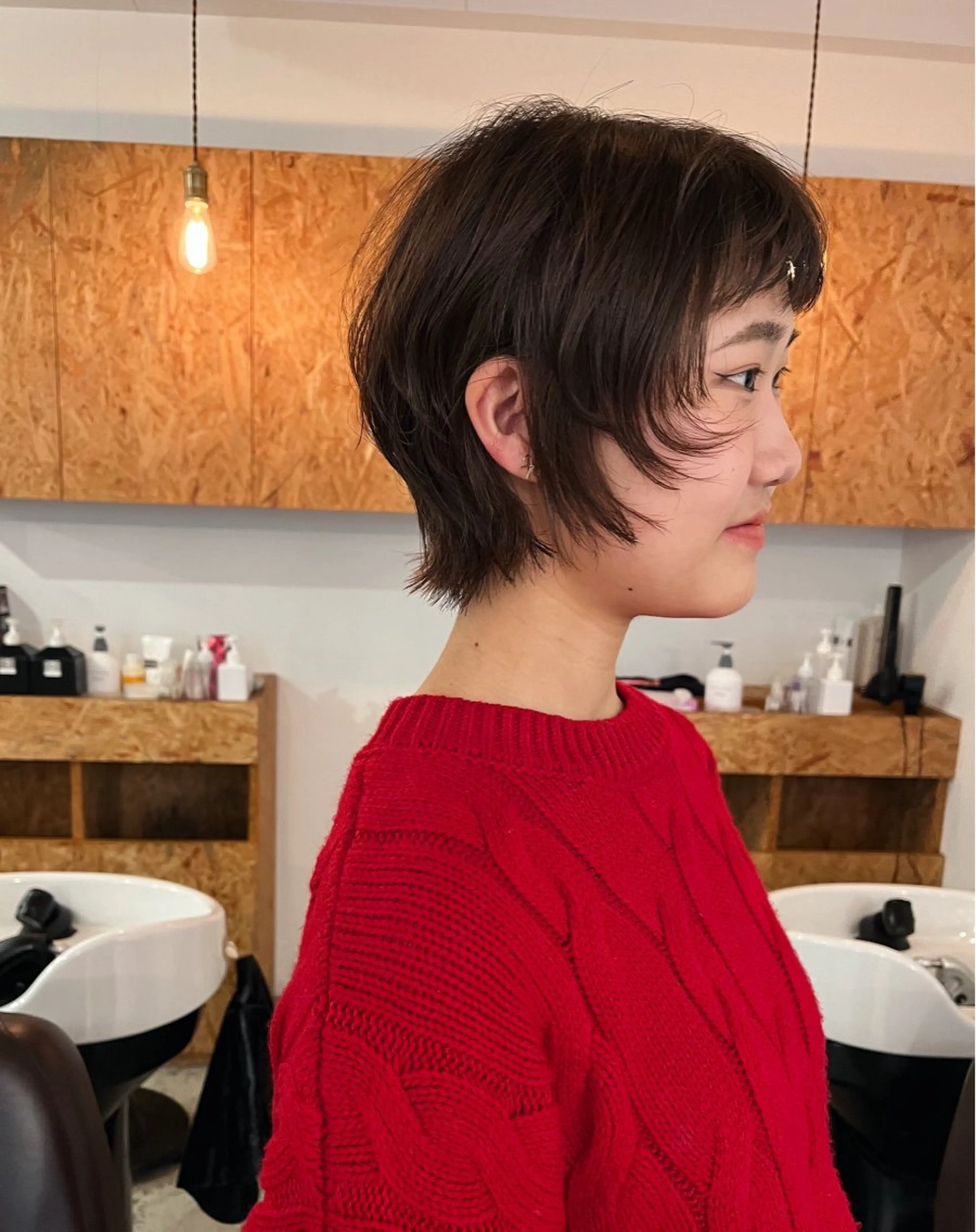 ショート ショートヘア ウルフカット 暖色/パーマ 🌼クニトウメイのヘアスタイル