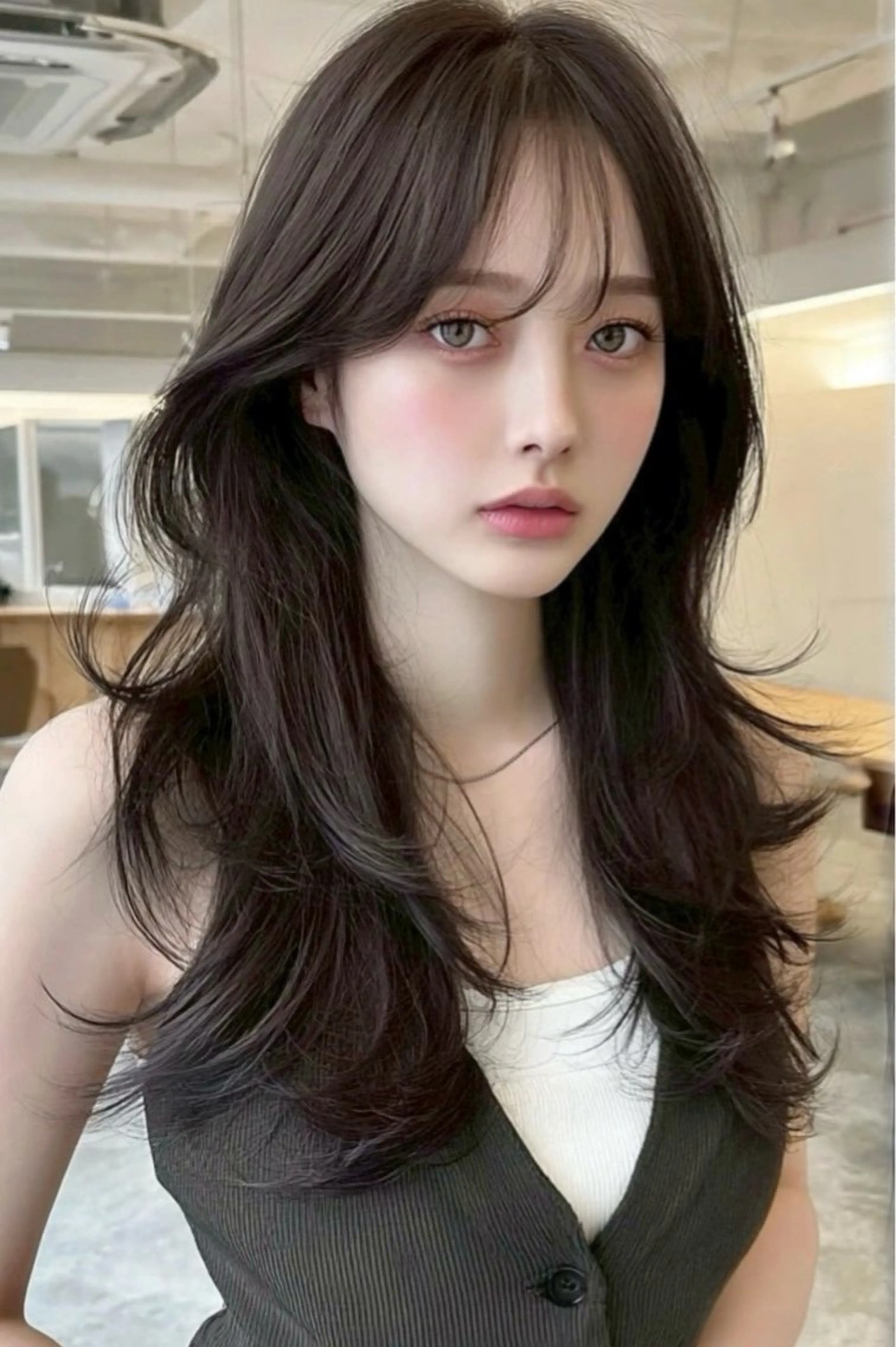 ロング 盛れる顔周り/髪質 改善/咲稀🩰🤍のヘアスタイル