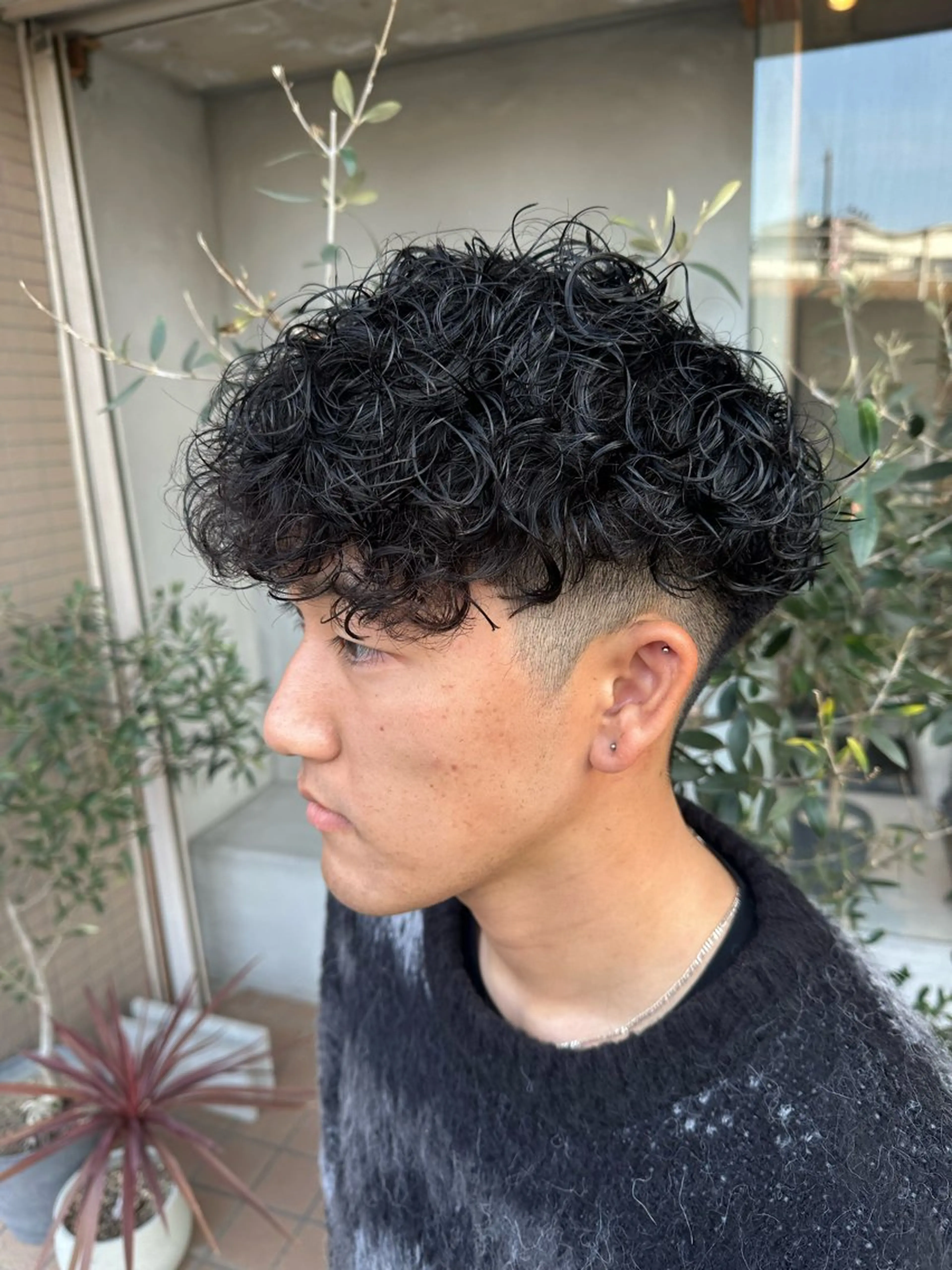 パーマ 加納 孝也のヘアスタイル