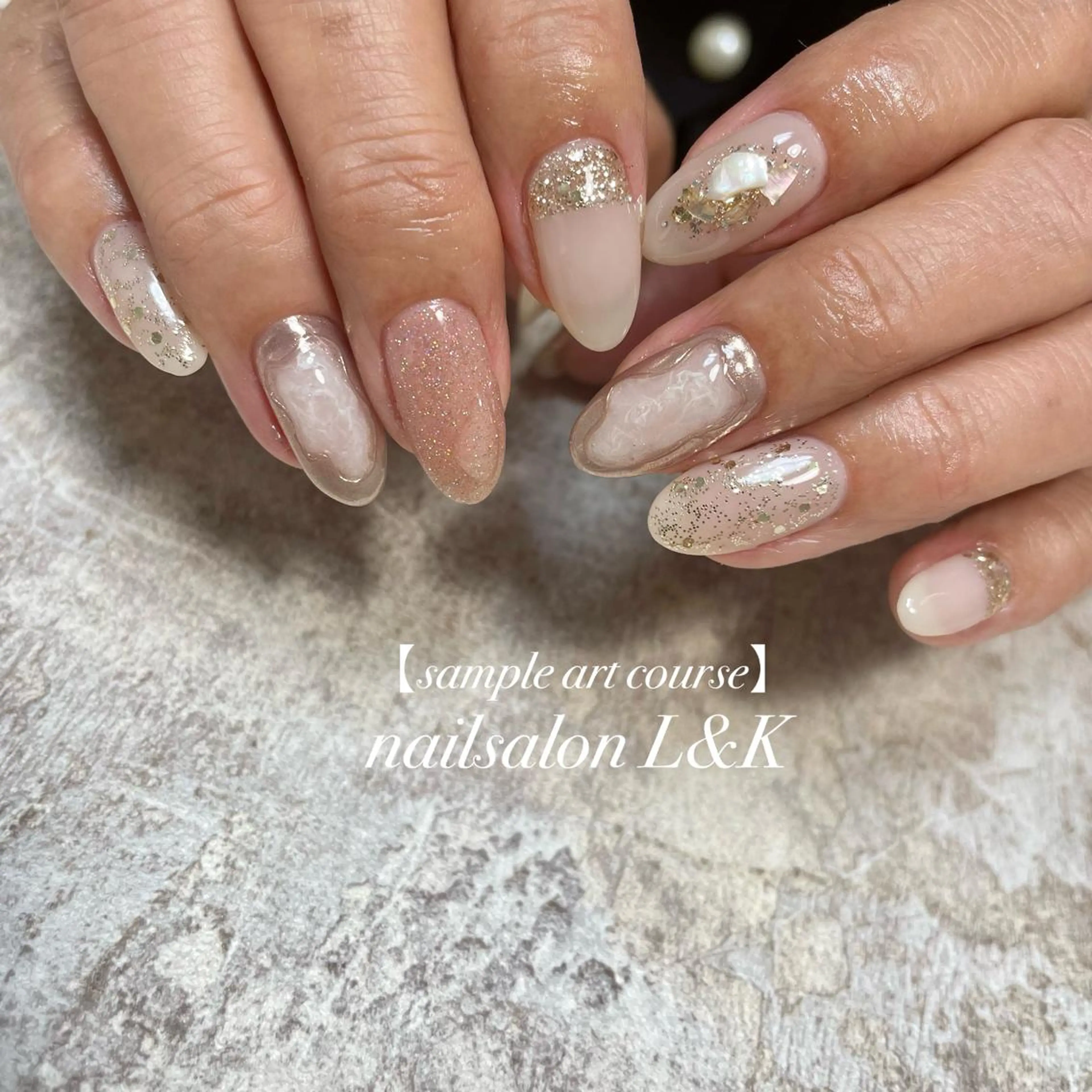 ネイル アートネイル ハンドネイル nailsalon L&Kのネイルデザイン