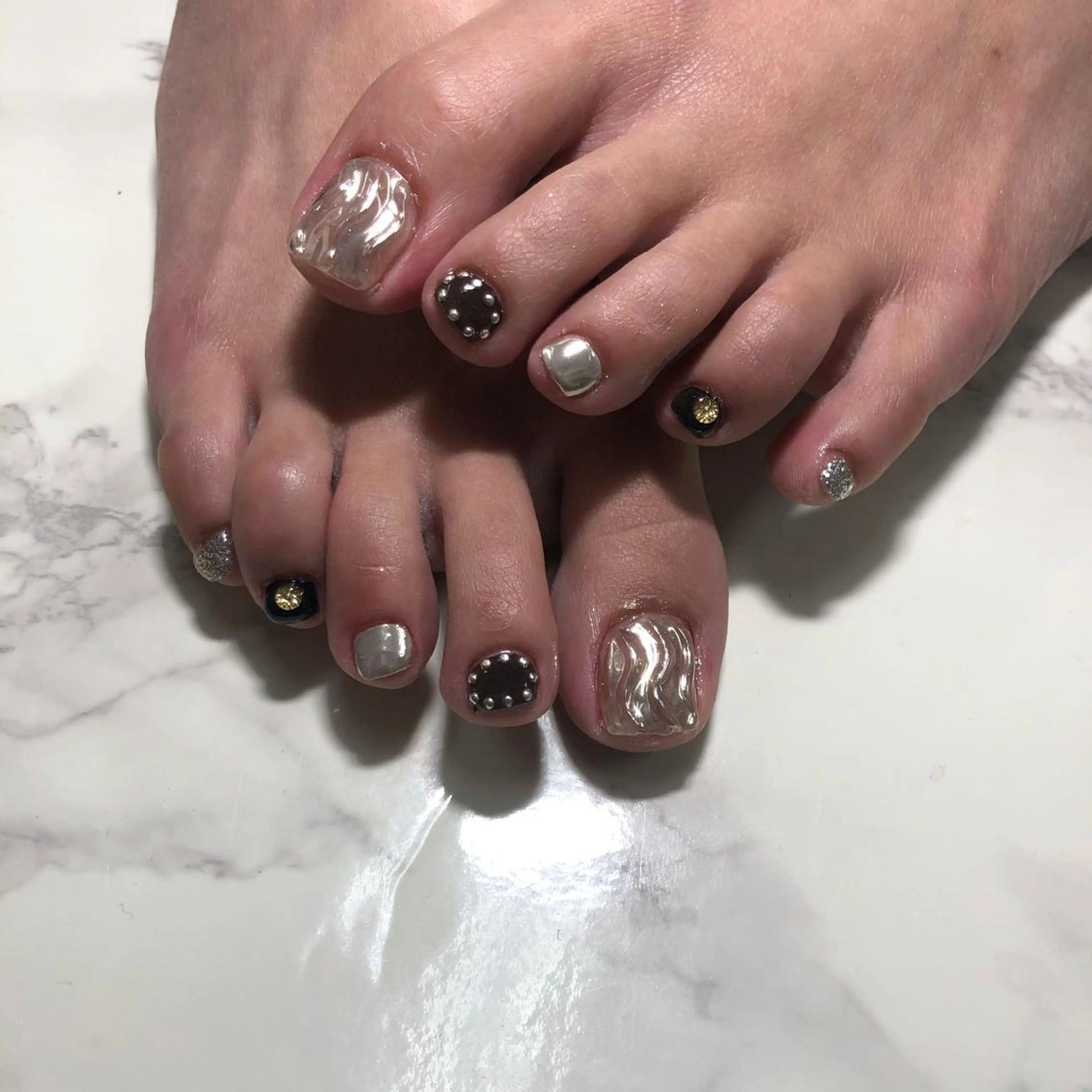 ネイル フットネイル reco nail所属・池田 美穂のネイルデザイン