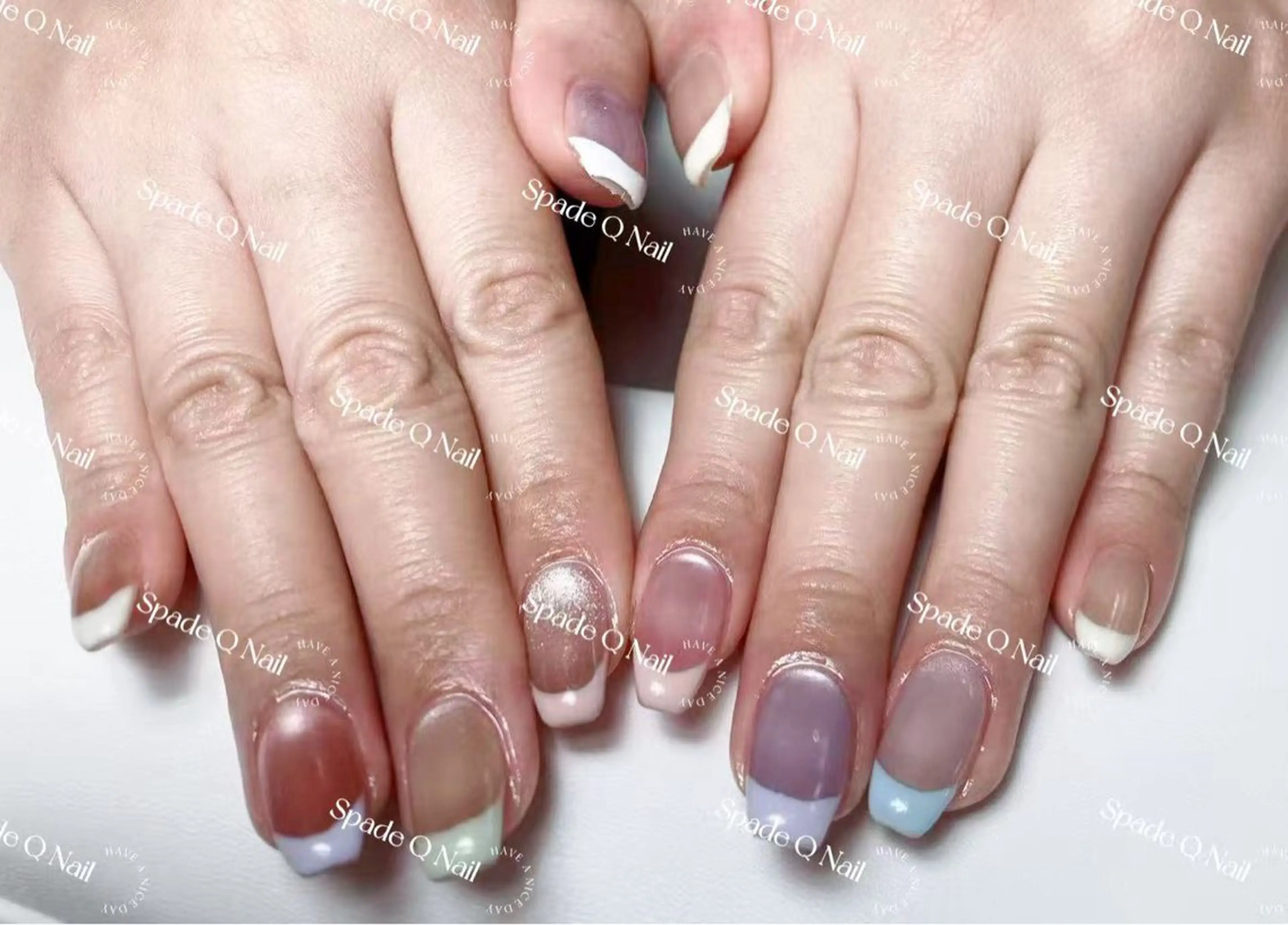 ネイル ハンドネイル ハンドケア Spade Q Nailのネイルデザイン