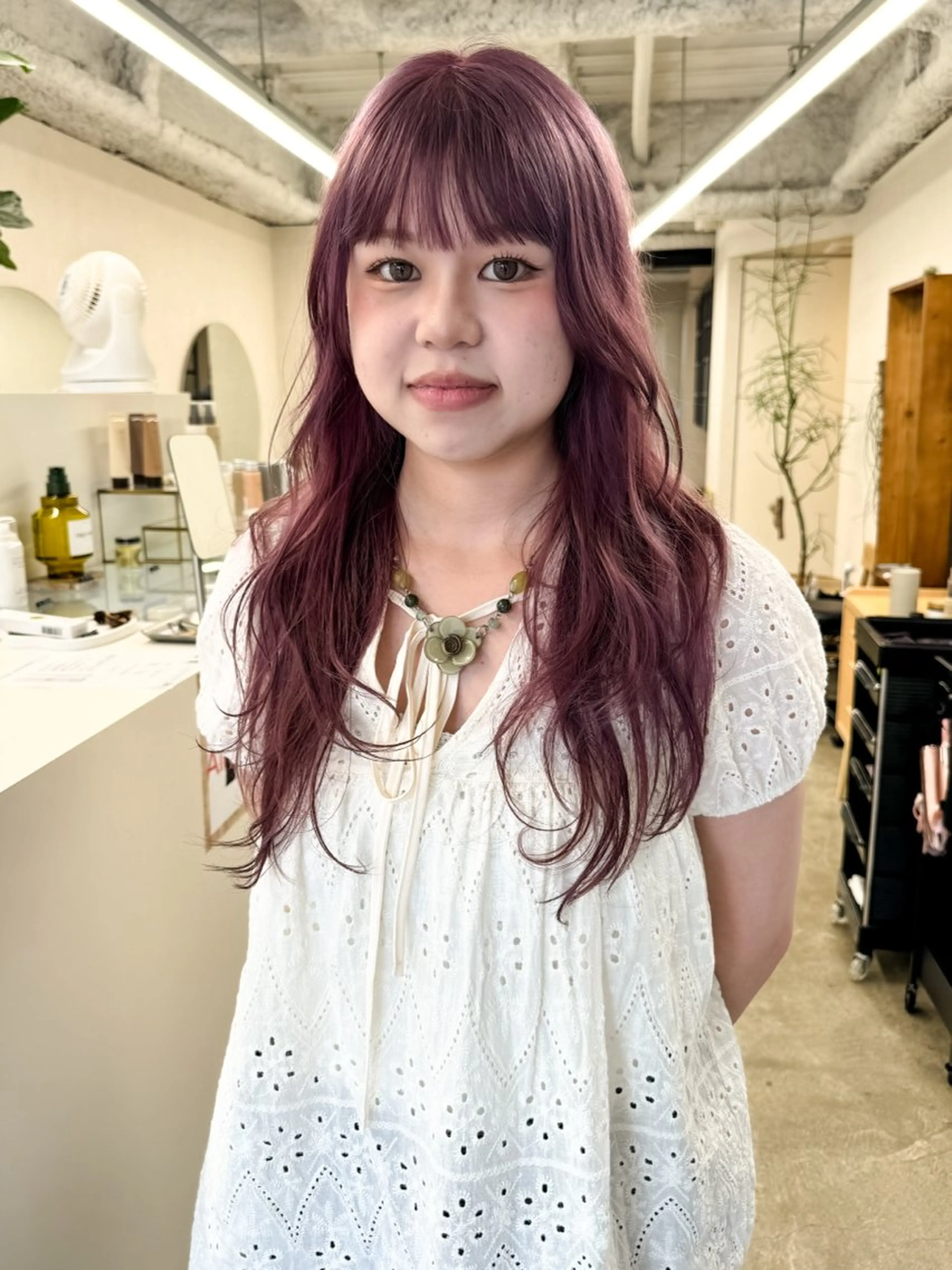 ロング kiji所属・kiji NAHO/ パーマ／久屋大通のヘアスタイル