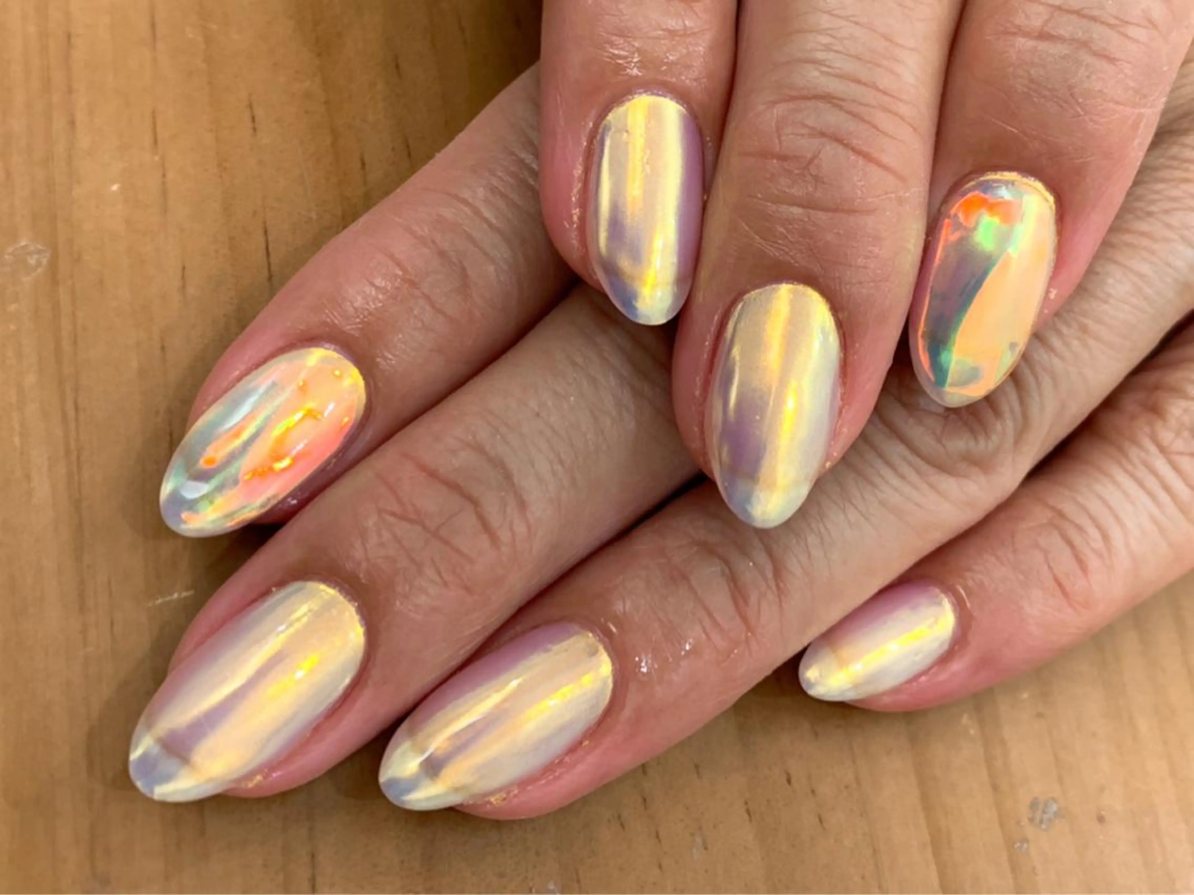 ネイル アートネイル 氷ネイル・うるうるネイル ミラーネイル ハンドネイル 中川 愛理のその他イメージ