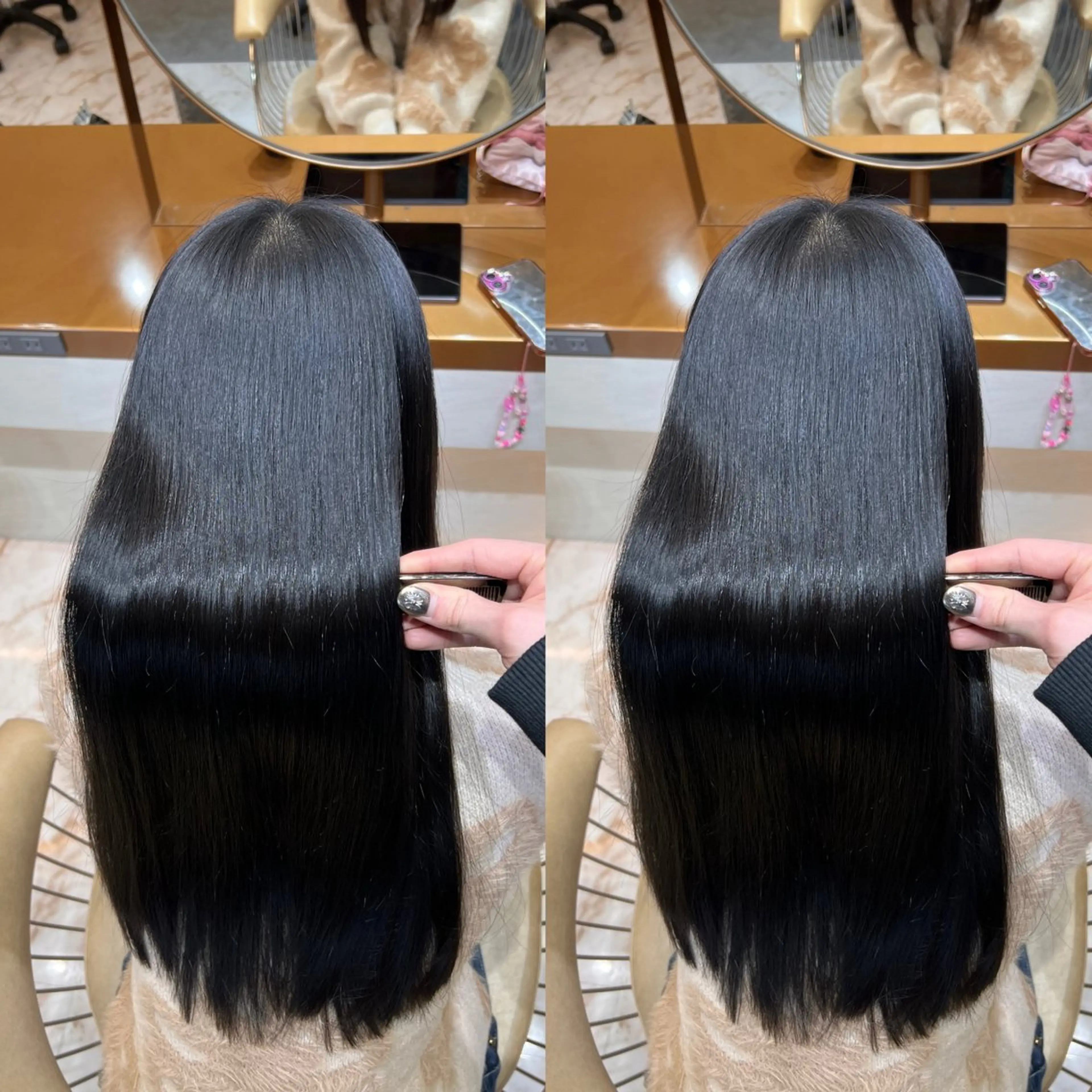 ロング カラー 髪質改善 トリートメント カット ヘアカラー トリートメント 💕韓国レイヤー× 髪質改善　宮内諒のヘアスタイル