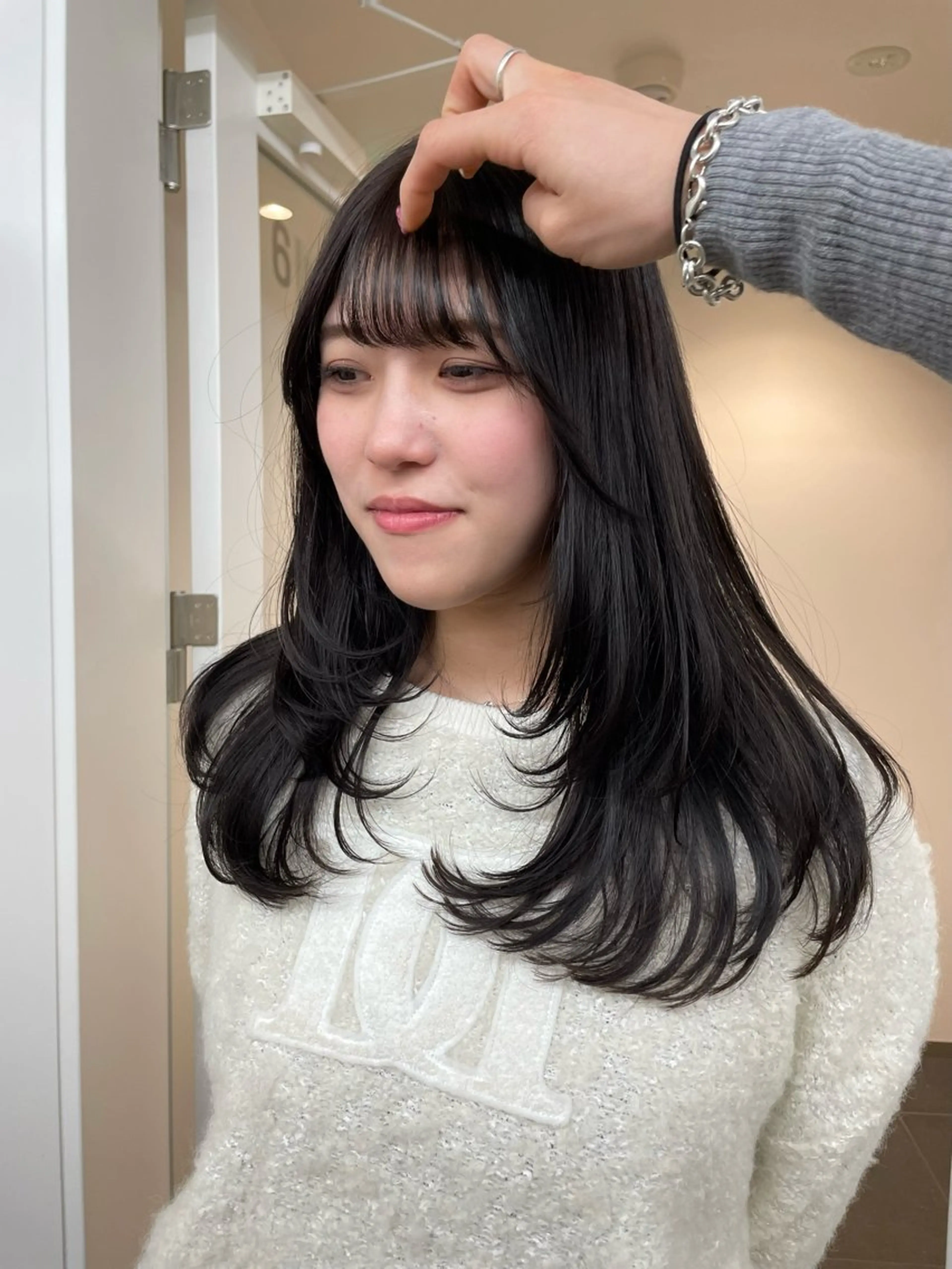 ロング カット トリートメント レイヤーパーマ/ ショートパーマ/横浜のヘアスタイル