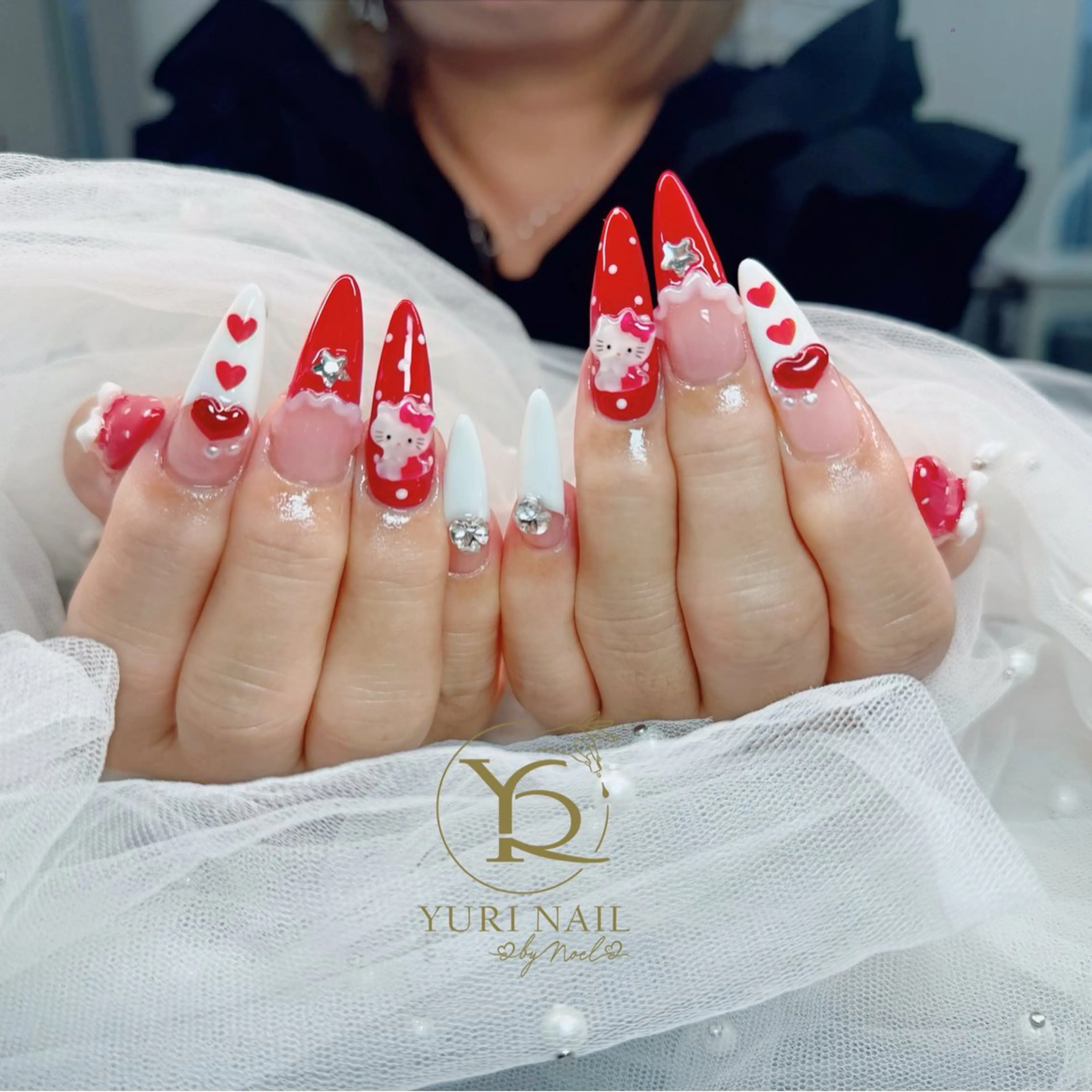 ネイル チークネイル フットネイル グラデーション 韓国ネイル 持ち込み Kawaii Nail Salon所属・YURI NAIL NARITAのネイルデザイン