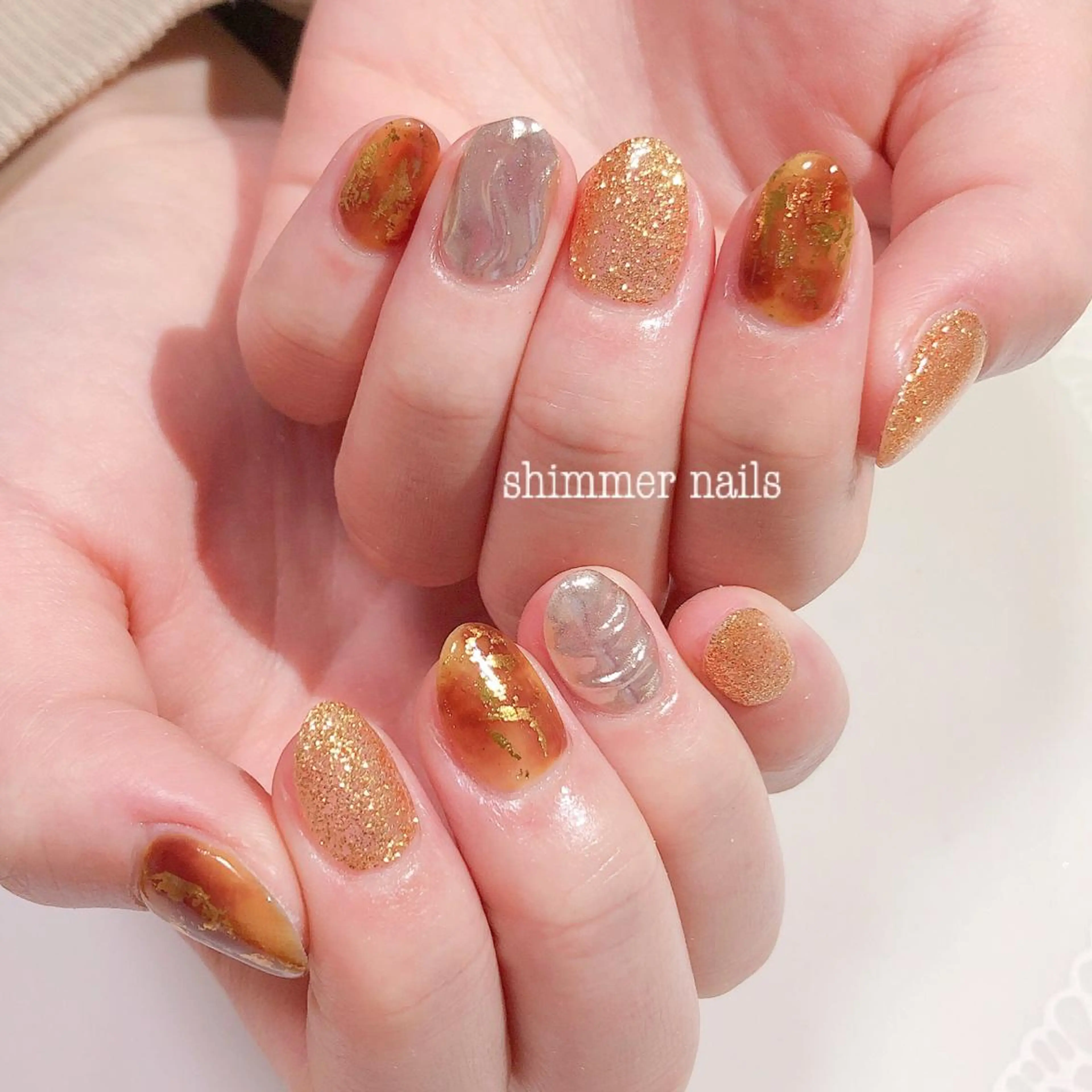 ネイル 持ち込み shimmer nailsのネイルデザイン