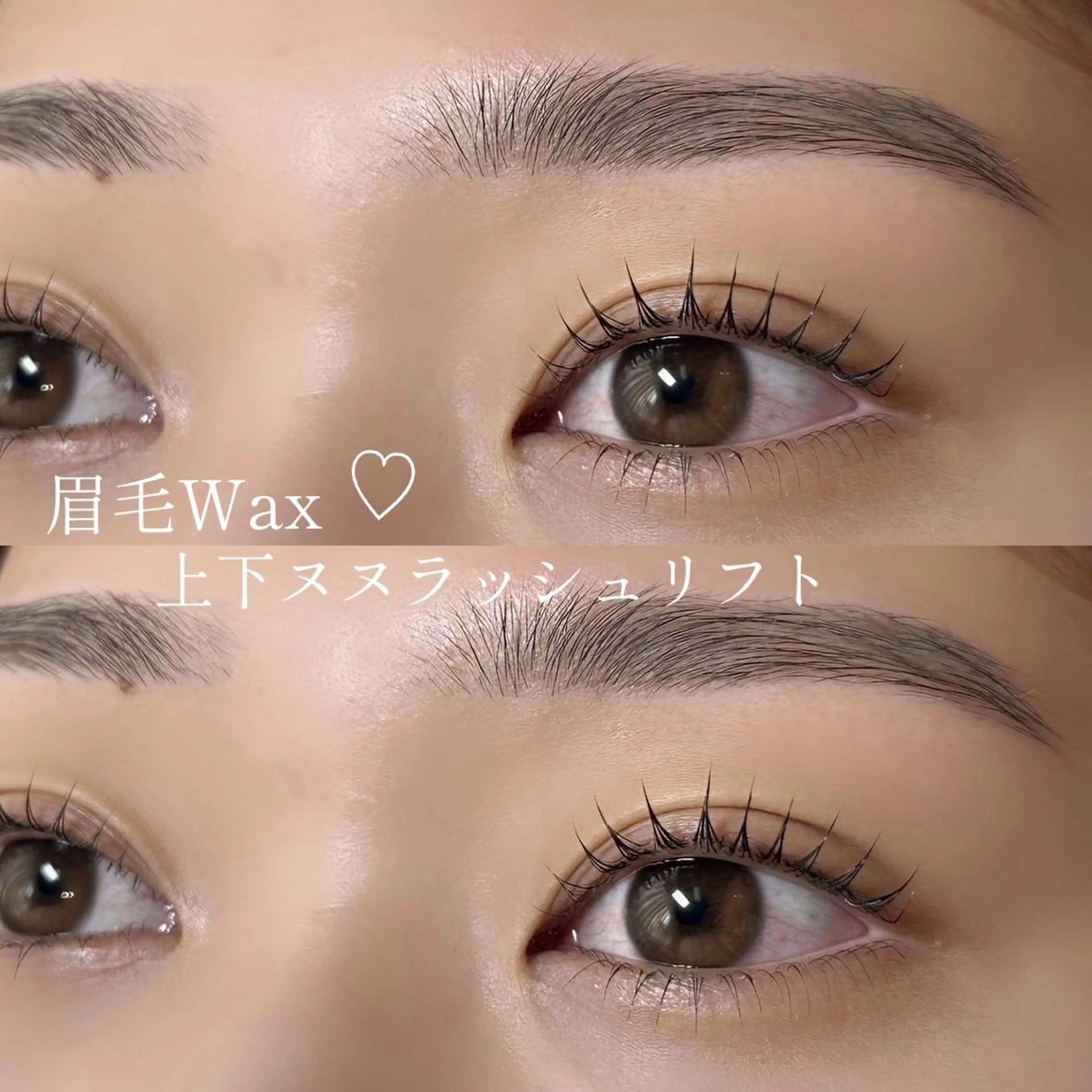 【練習モデル】12月限定‼️🍰眉毛wax＆まつげパーマ🍰セットがお得✨マツエクオフ⇨550円の写真