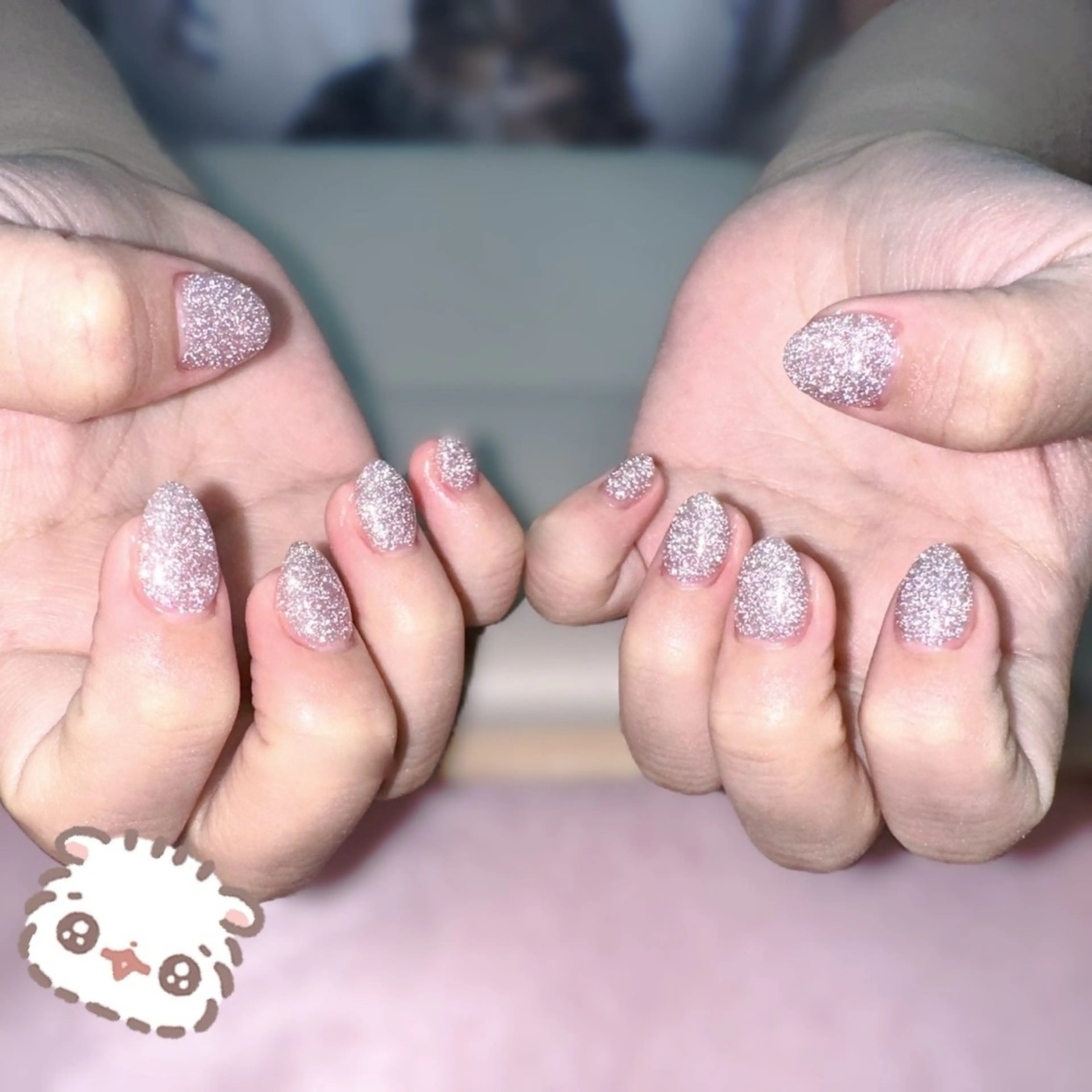 フラッシュ❤︎ラメ❤︎マグネットネイルの写真