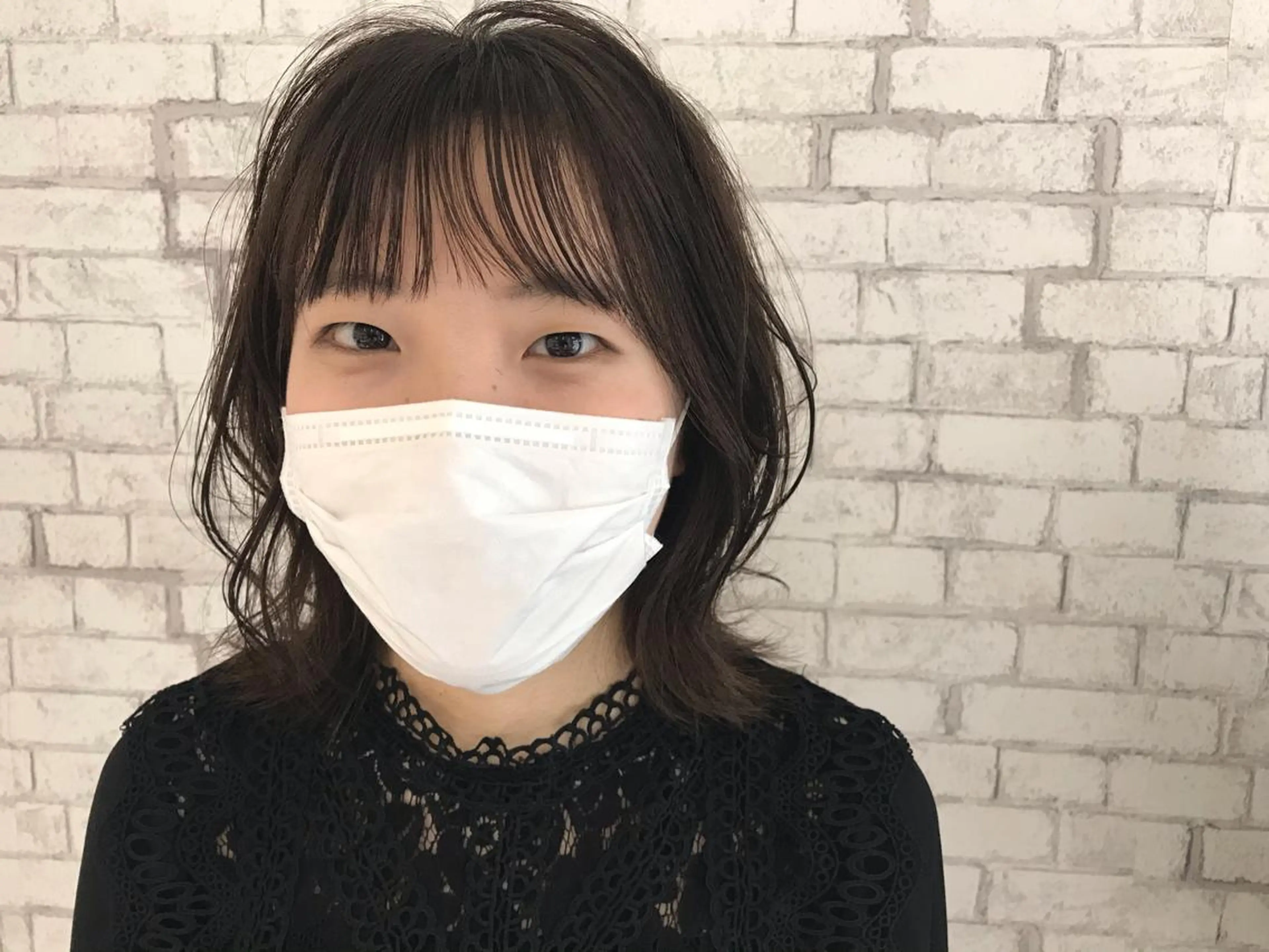 ミディアム 髪質改善カラー 清利あやなのヘアスタイル