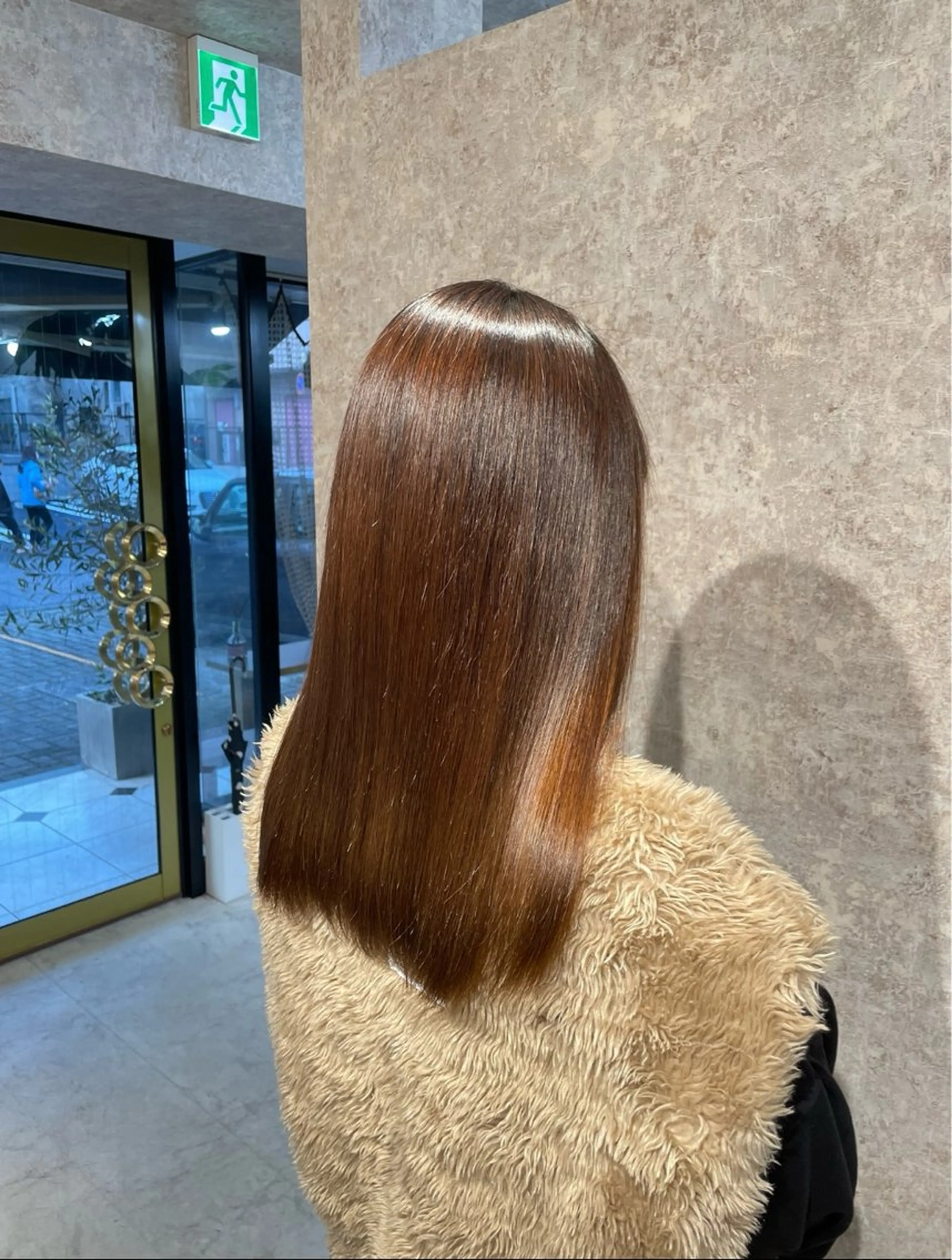 ロング 縮毛矯正 縮毛矯正 オオシマ ミユのヘアスタイル