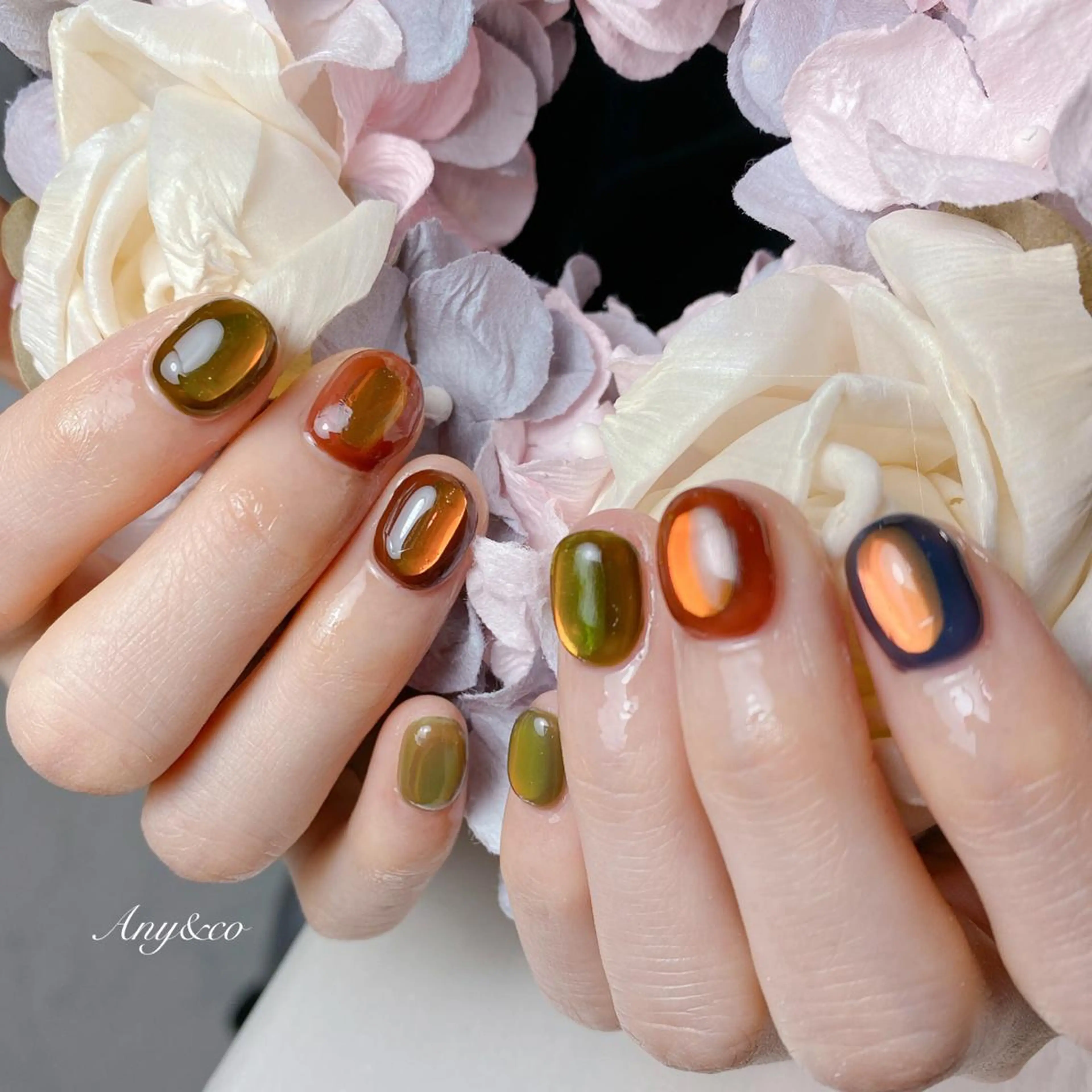 ネイル 氷ネイル・うるうるネイル Any&co 【エニコ】のマツエク・マツパデザイン