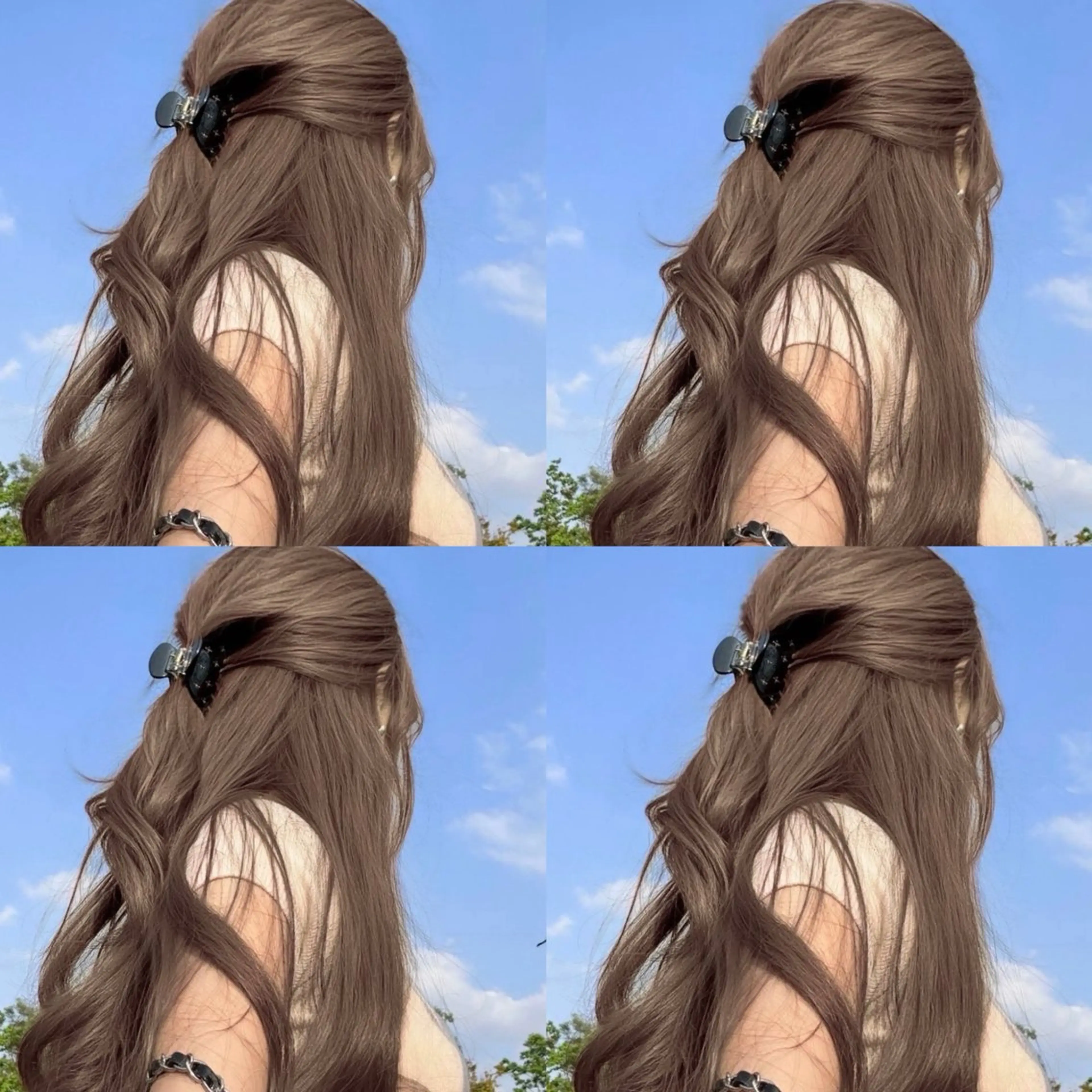 セミロング ヘアカラー トリートメント ヘッドスパ 透明感♡グレージュ ♡ミルクティー♡のヘアスタイル