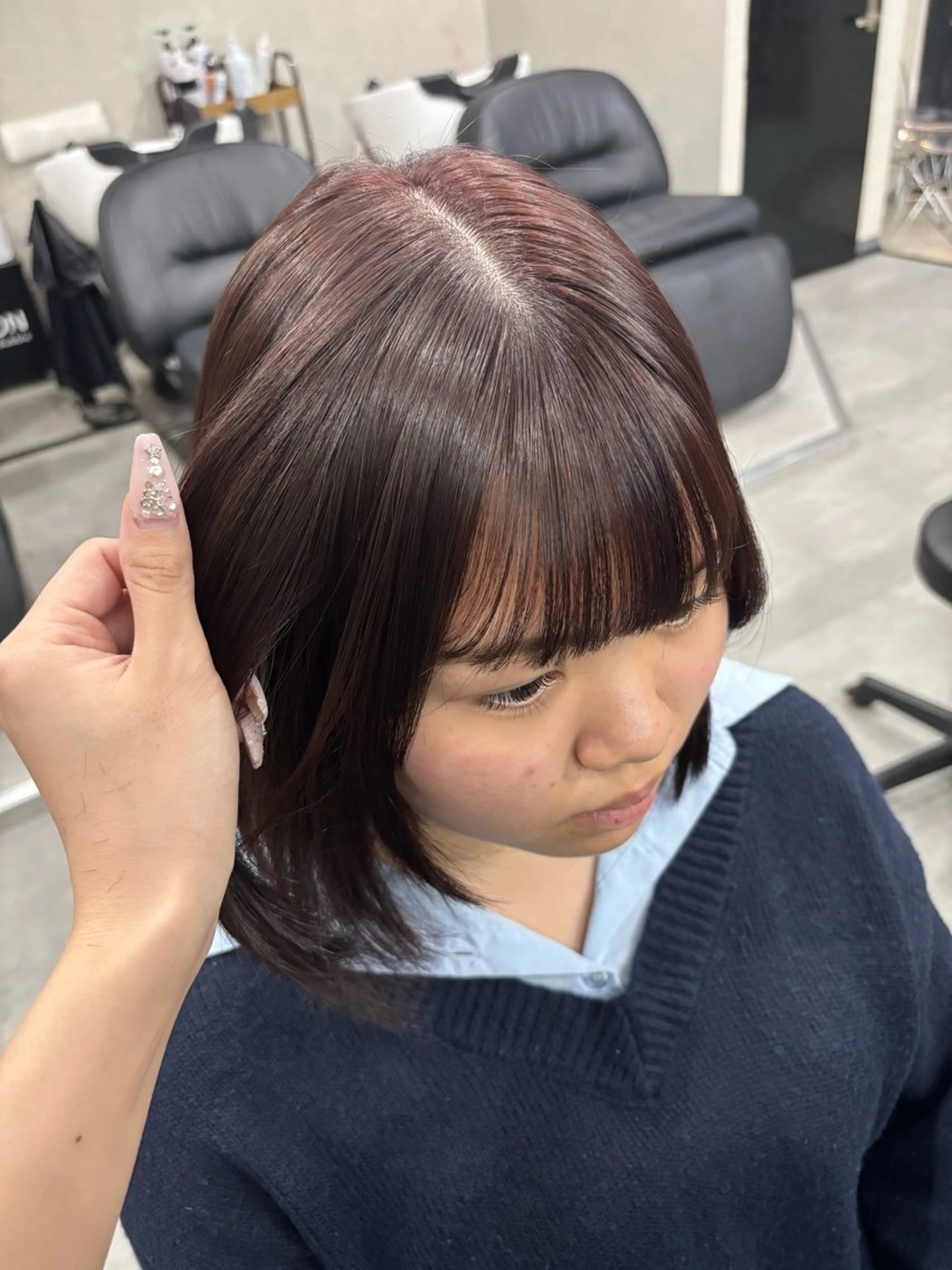 ミディアム ヘアカラー ｶﾉ / 王道モテヘア🖤のヘアスタイル