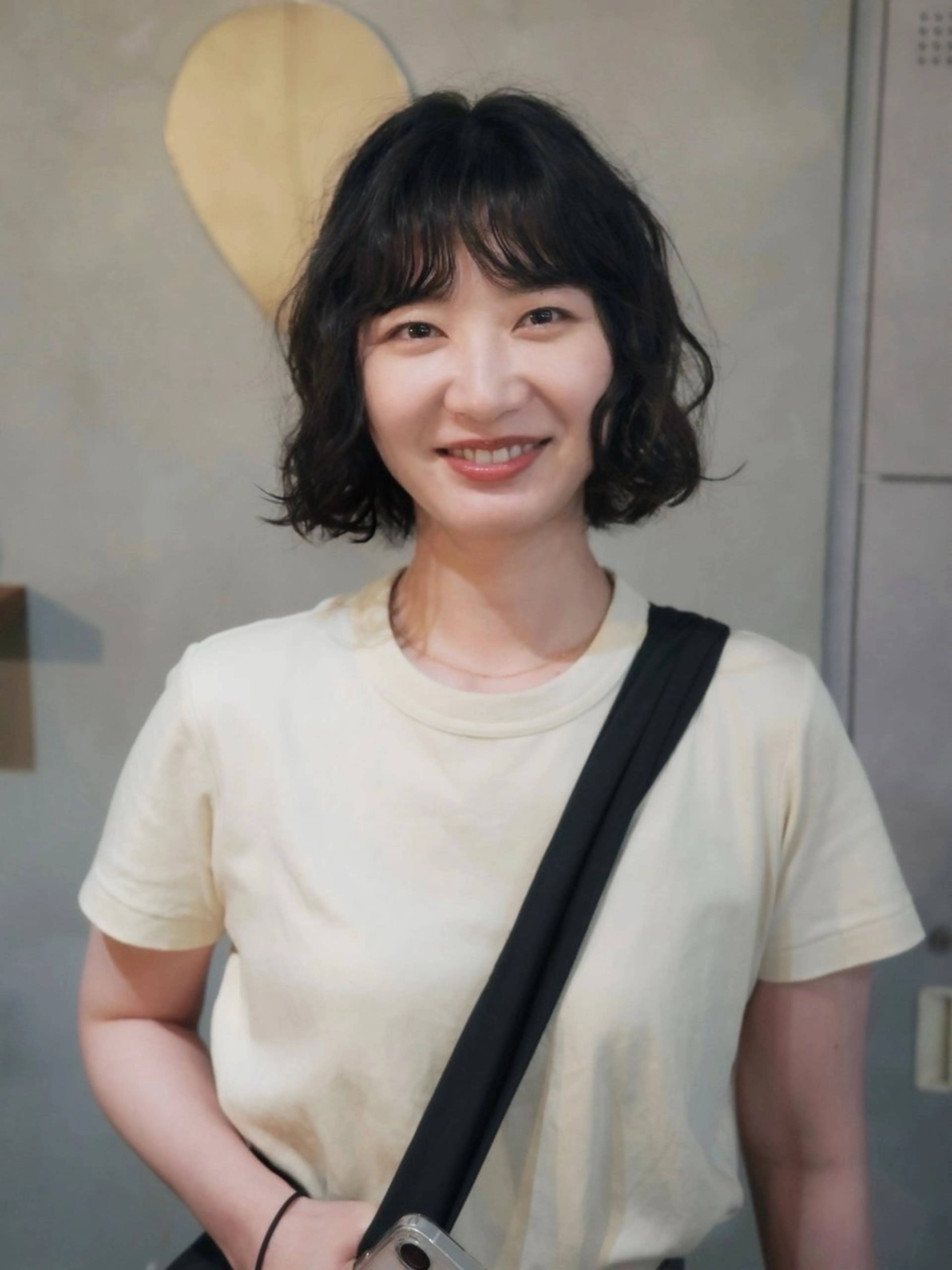 ミディアム ミディアムパーマ ボブ カット パーマ 小野 龍樹のヘアスタイル