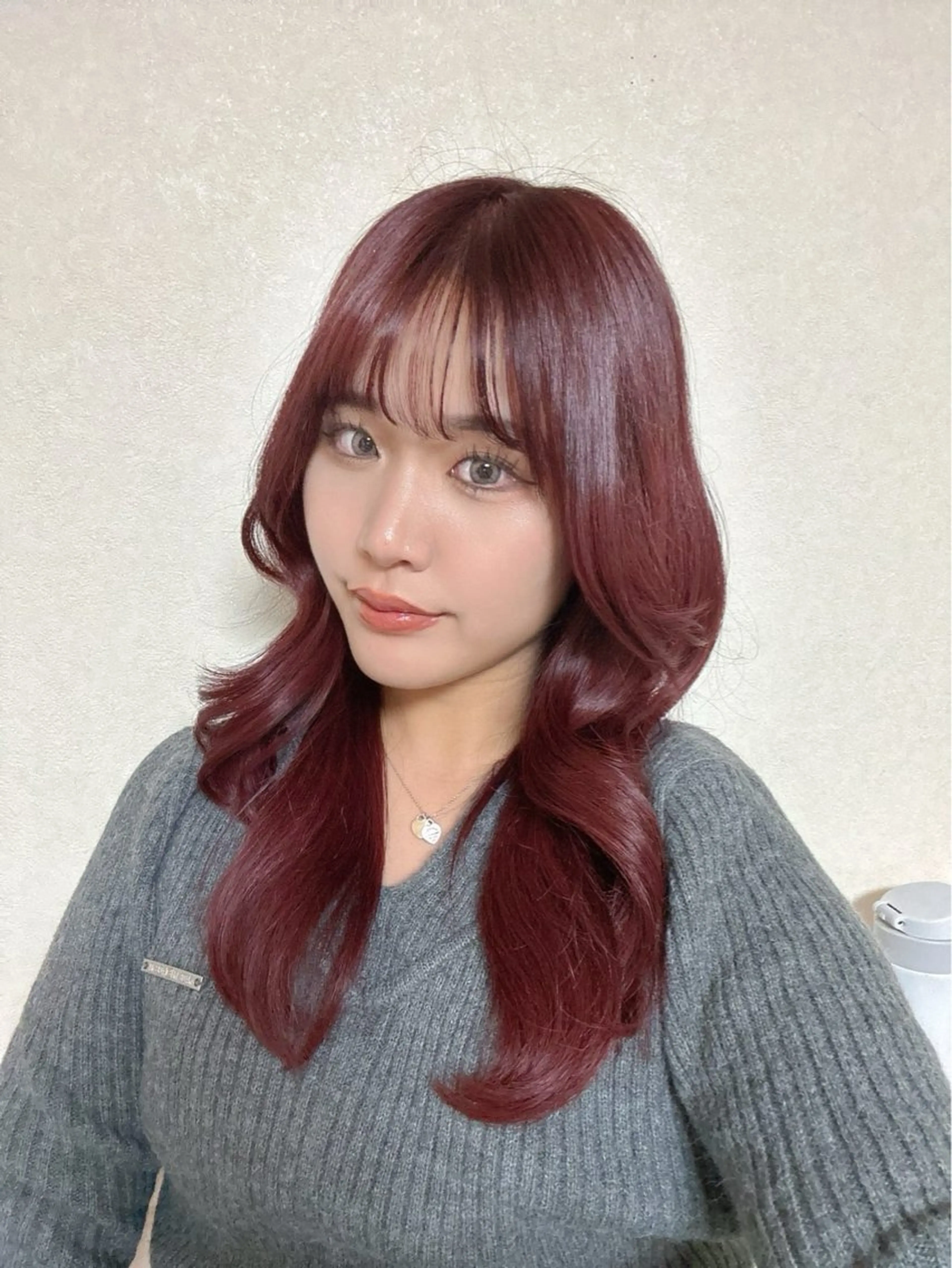 ロング カラー ブリーチ ダブルカラー ブリーチなしカラー レイヤーカット カット ヘアカラー トリートメント 頓所 大昂のヘアスタイル